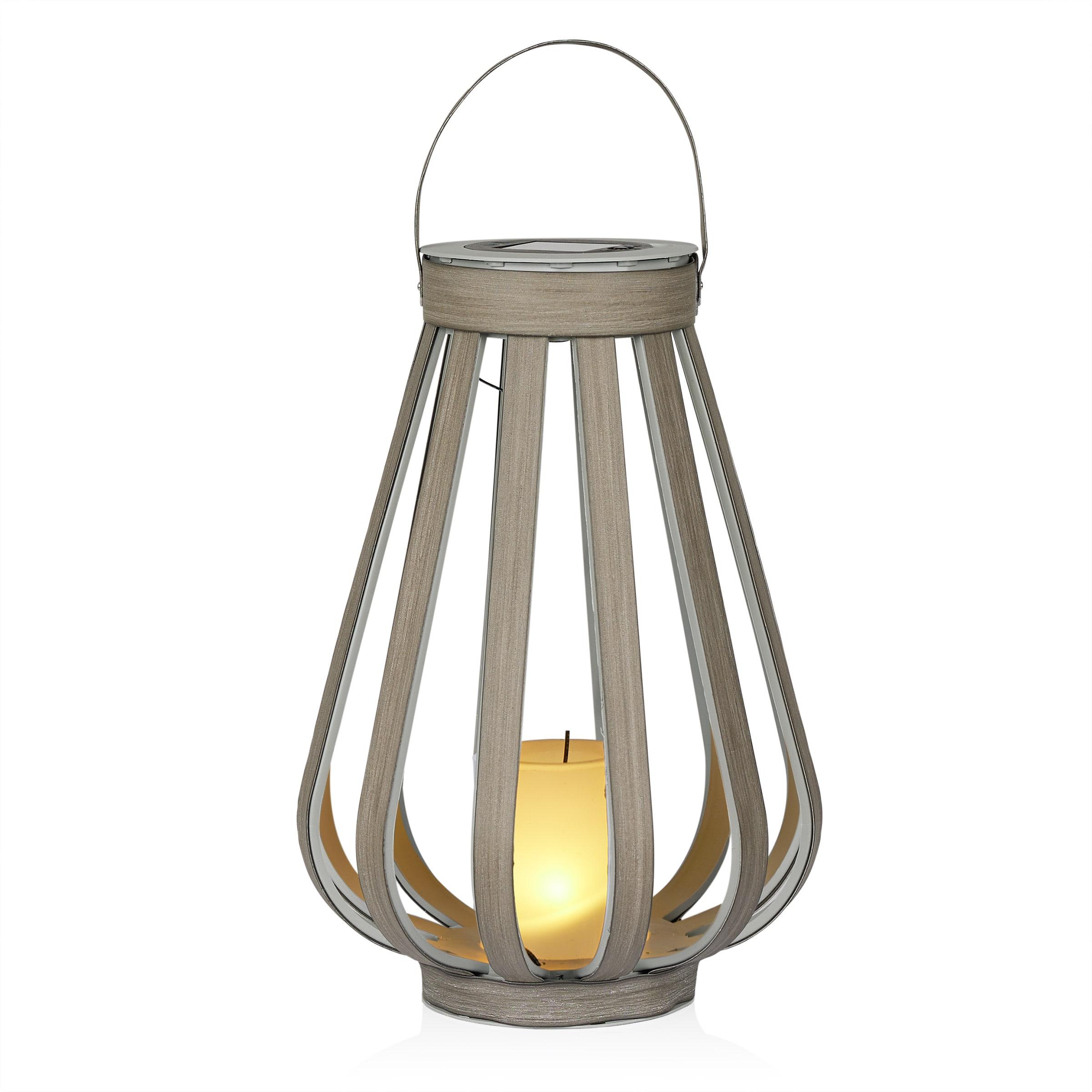 Alpine Solar Decorative Plastic Lantern w/ LED Light