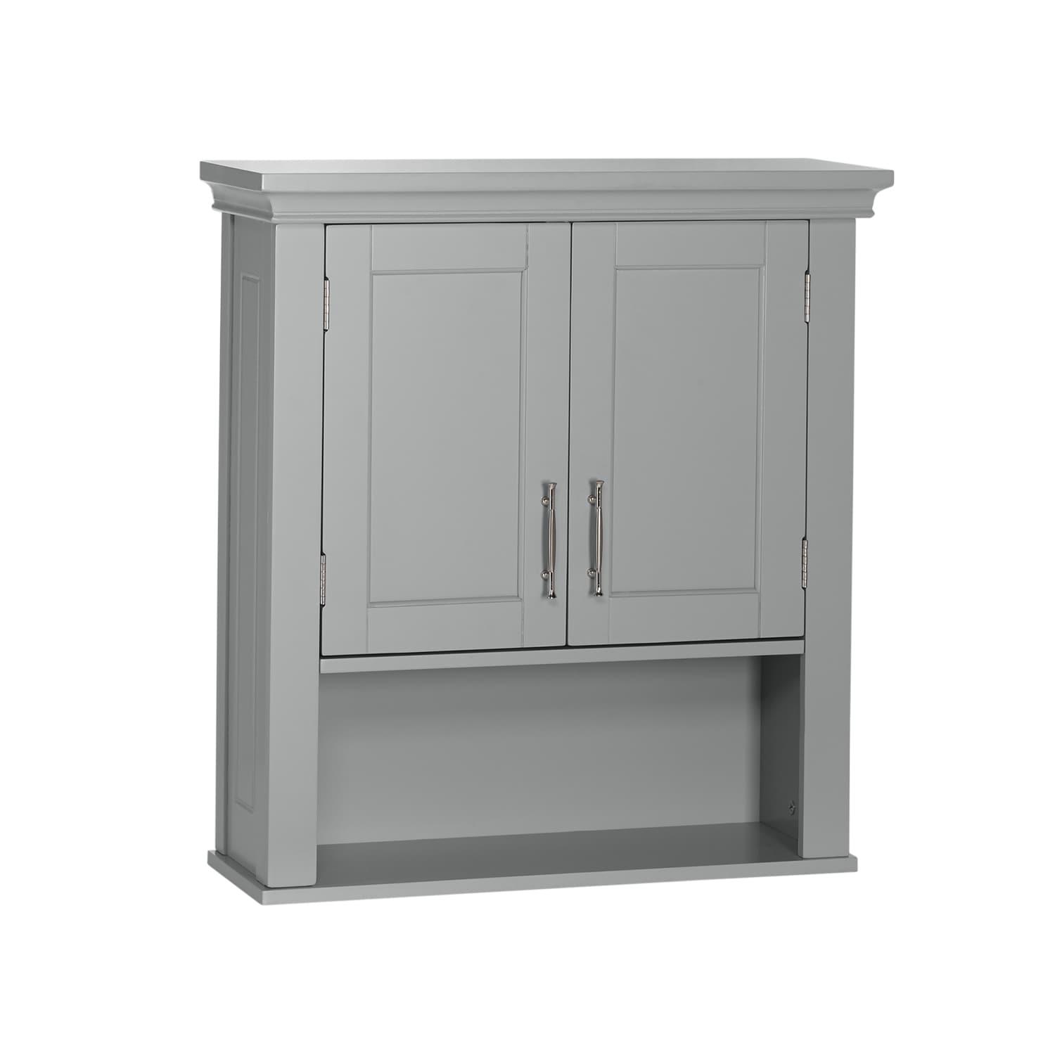 RiverRidge Home RiverRidge Somerset Two-Door Bathroom and Laundry Wall Mount Storage Medicine Cabinet with Open and Adjustable Shelf