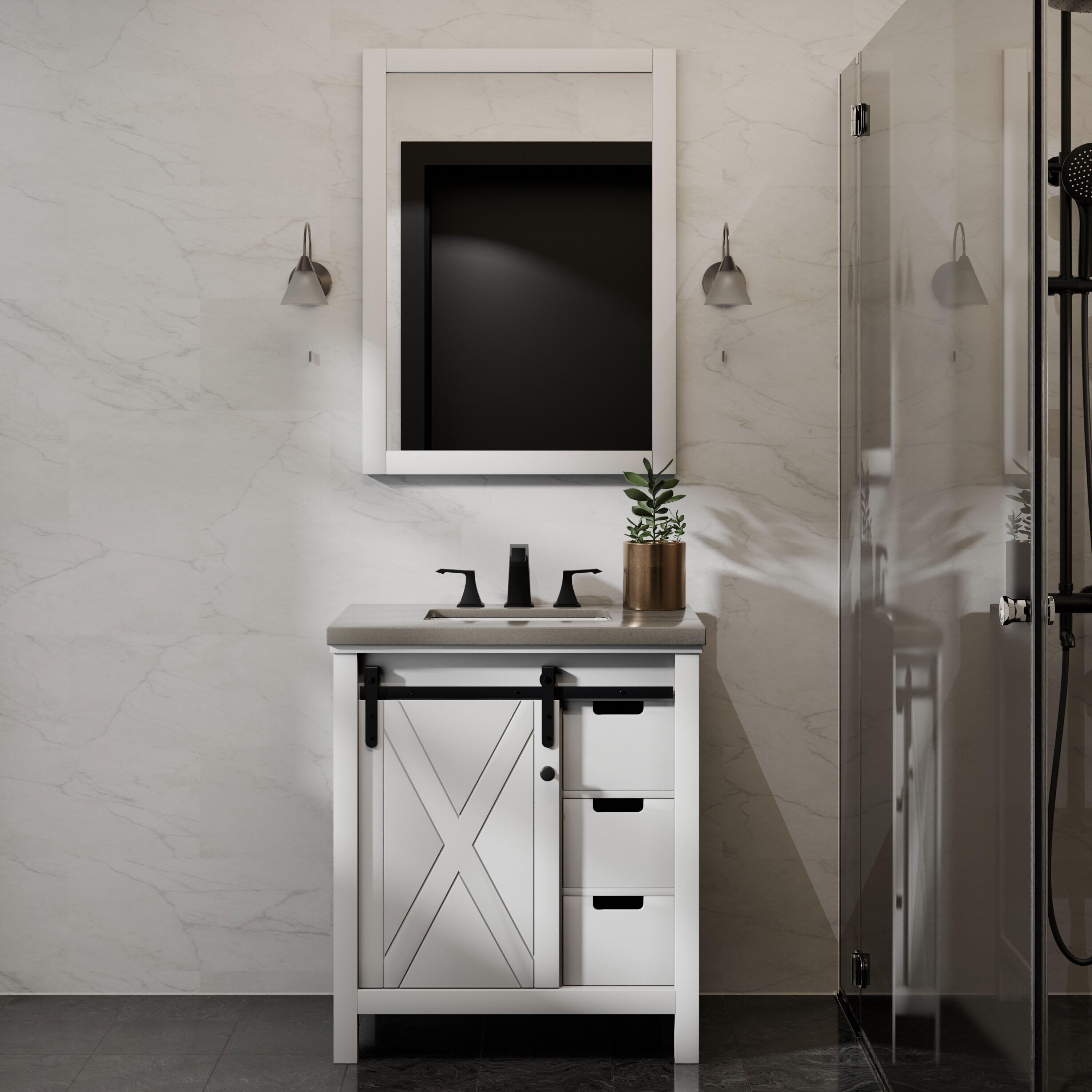 Lexora Marsyas 30 in W x 22 in D Single Bath Vanity