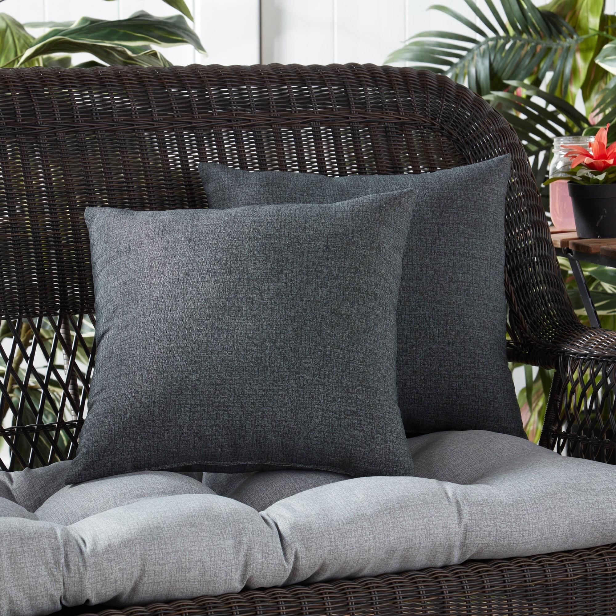 Indoor/Outdoor Reversible Throw Pillow