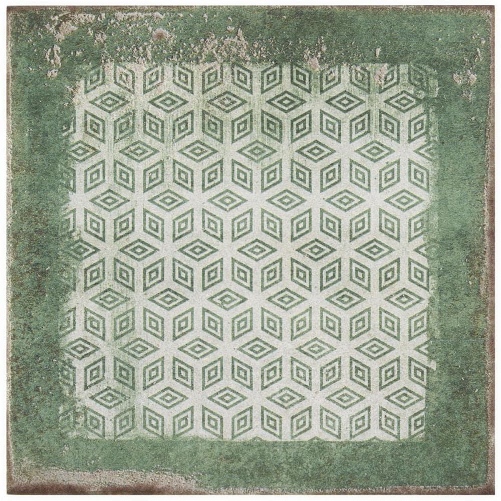 Bond Tile 8" x 8" Encaustic Patterned Look Wall & Floor Tile