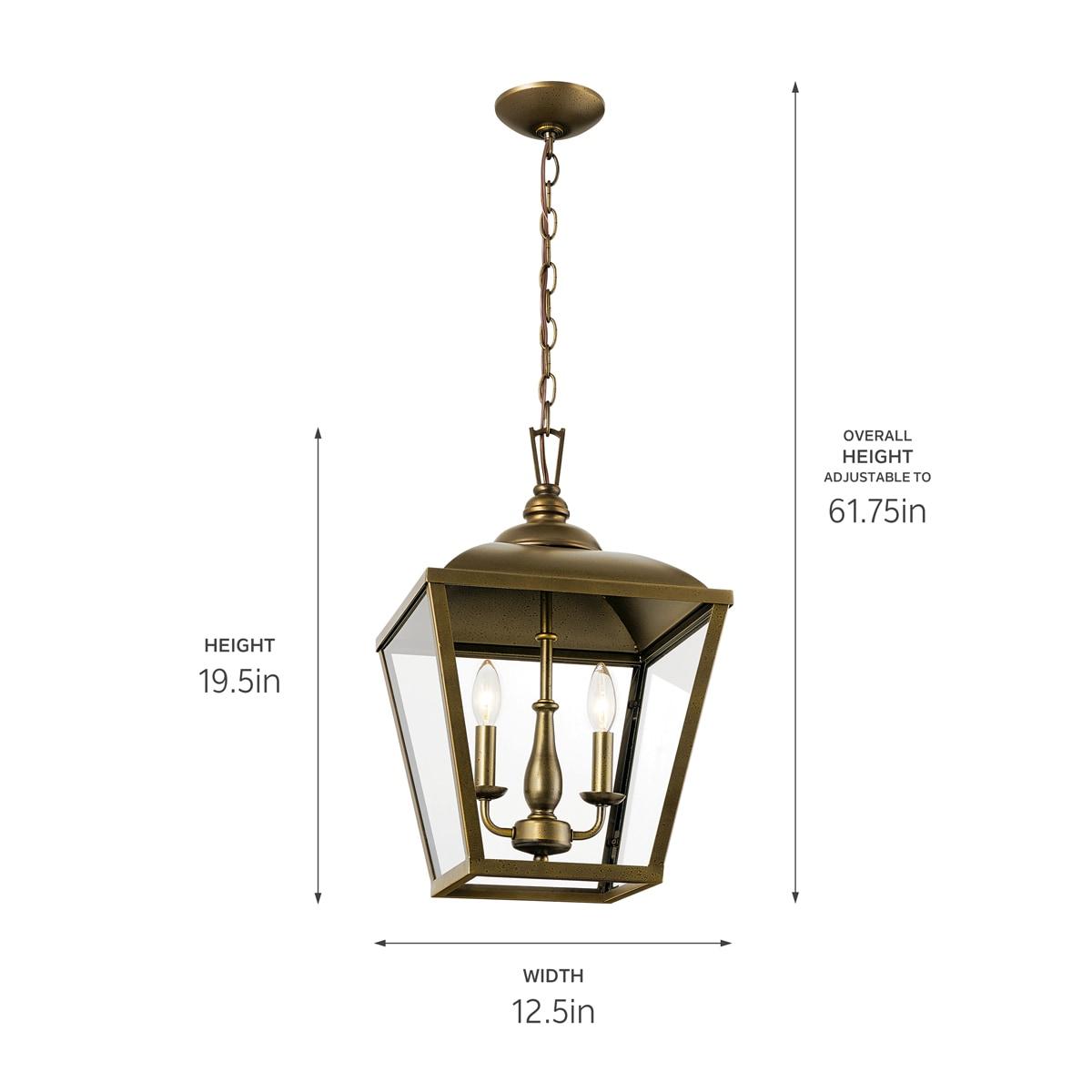 Kichler Lighting Dame 3 - Light Pendant in  Character Bronze