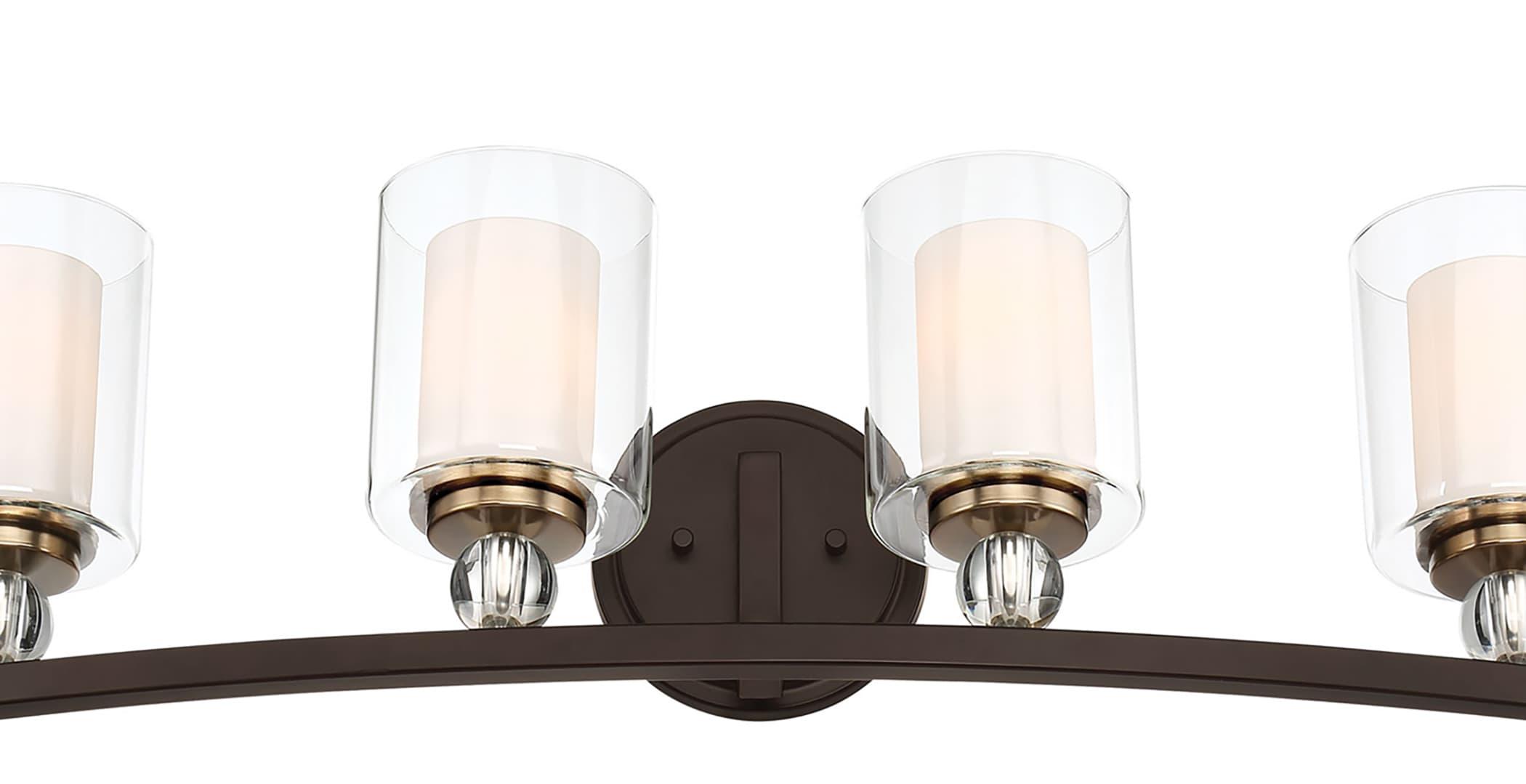 Minka Lavery Minka-Lavery Studio 5 33" Wide 4-Light Painted Bronze Bath Light Bar