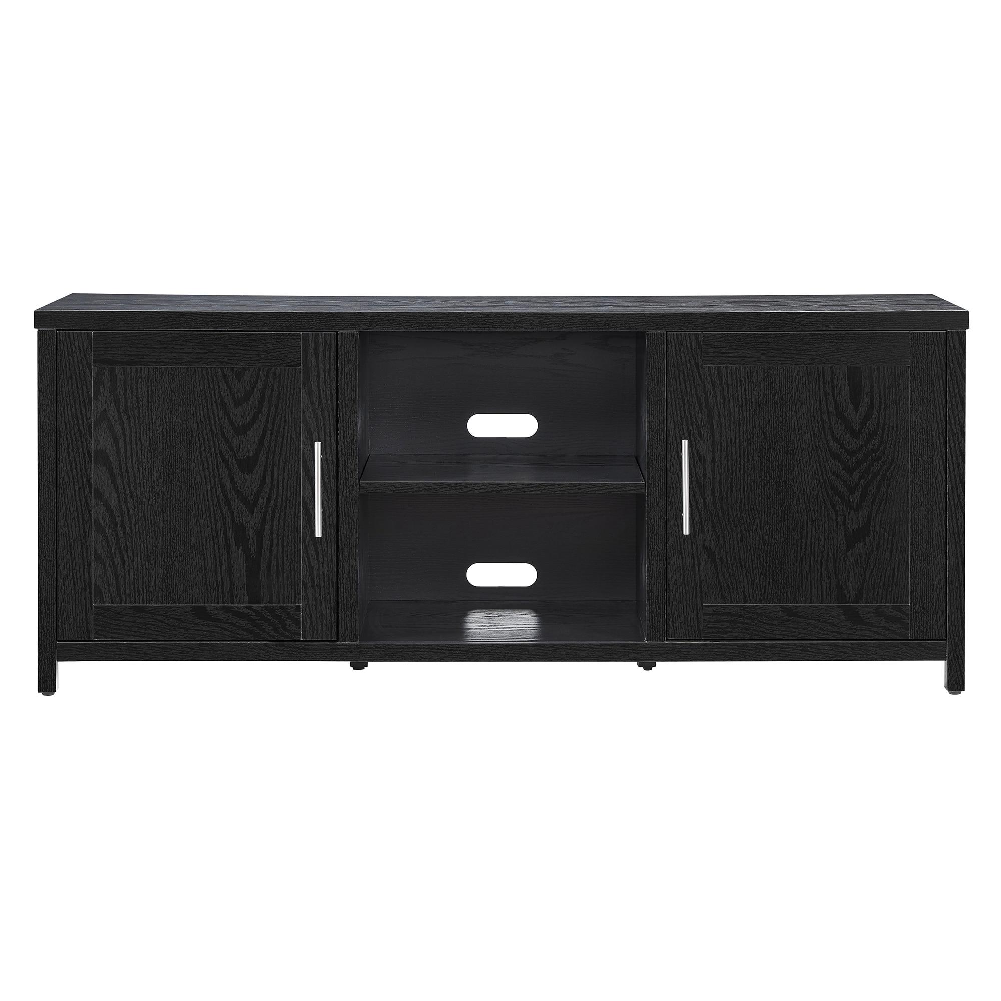 Evelyn&Zoe Strahm Rectangular TV Stand for TV's up to 65", Black Grain