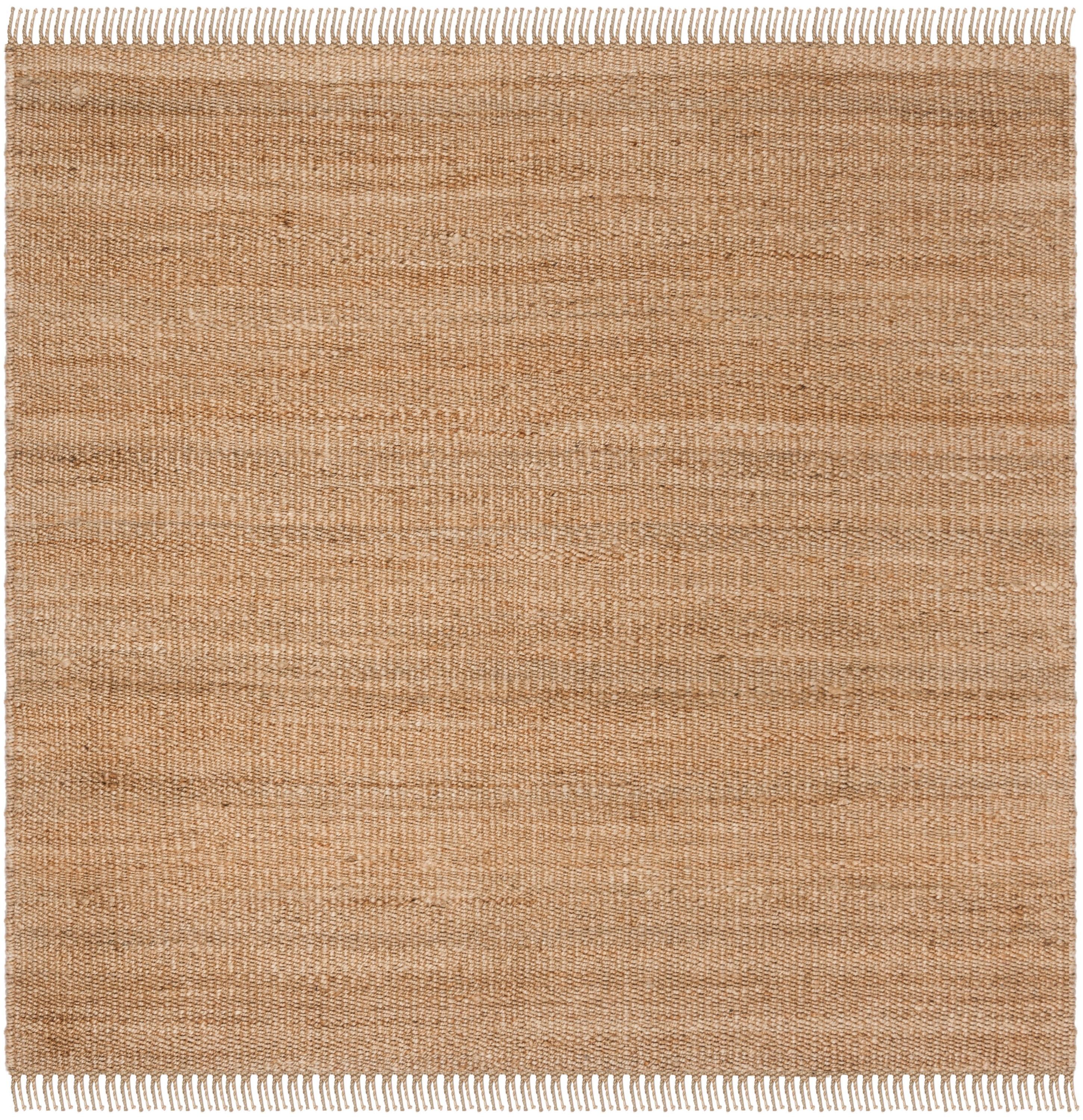 Natural Fiber NF368 Hand Woven Indoor Area Rug - Natural - 6'x6' - Safavieh.