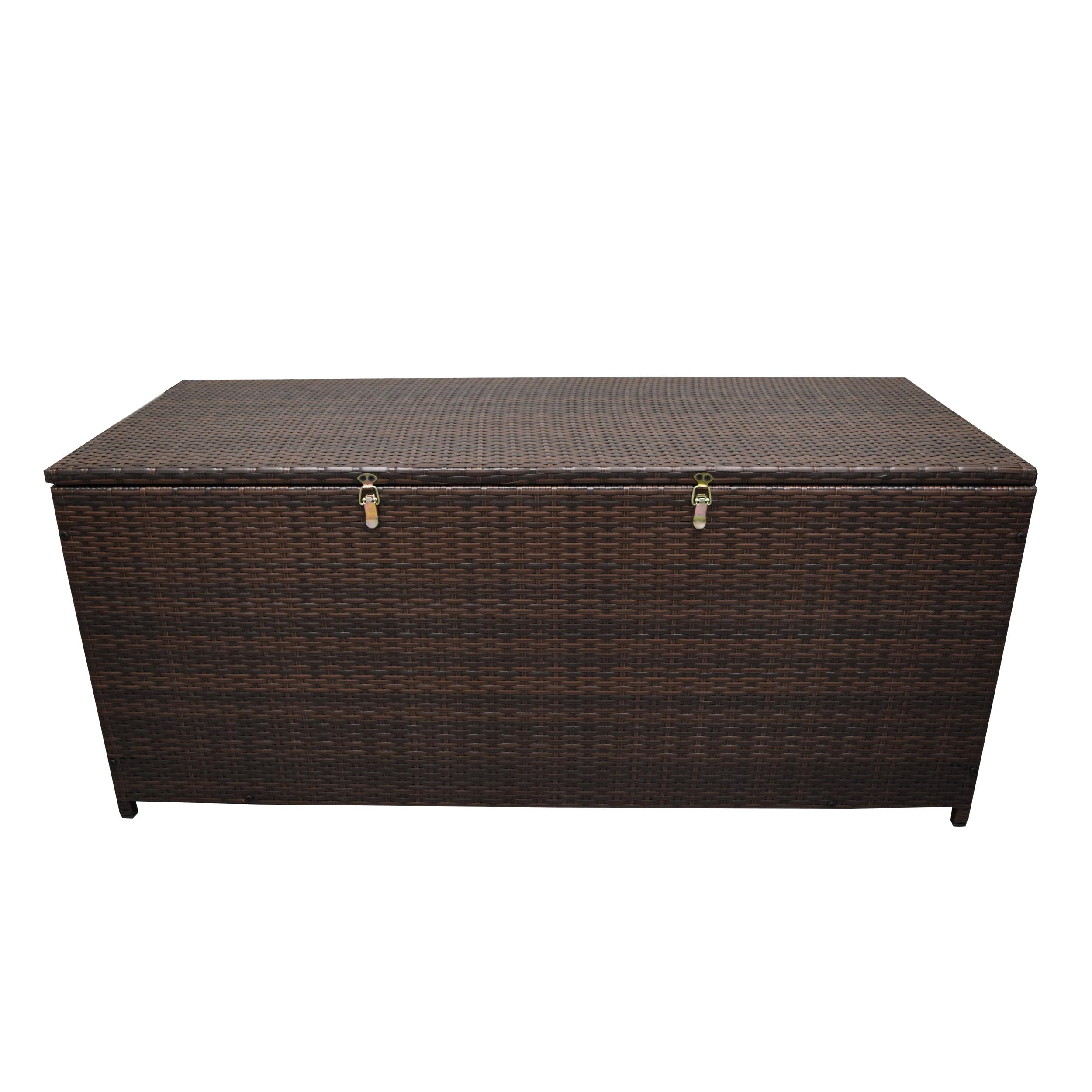 Oakland Living Oakland Living 53'' W 113 Gallons Water Resistant Wicker Deck Box