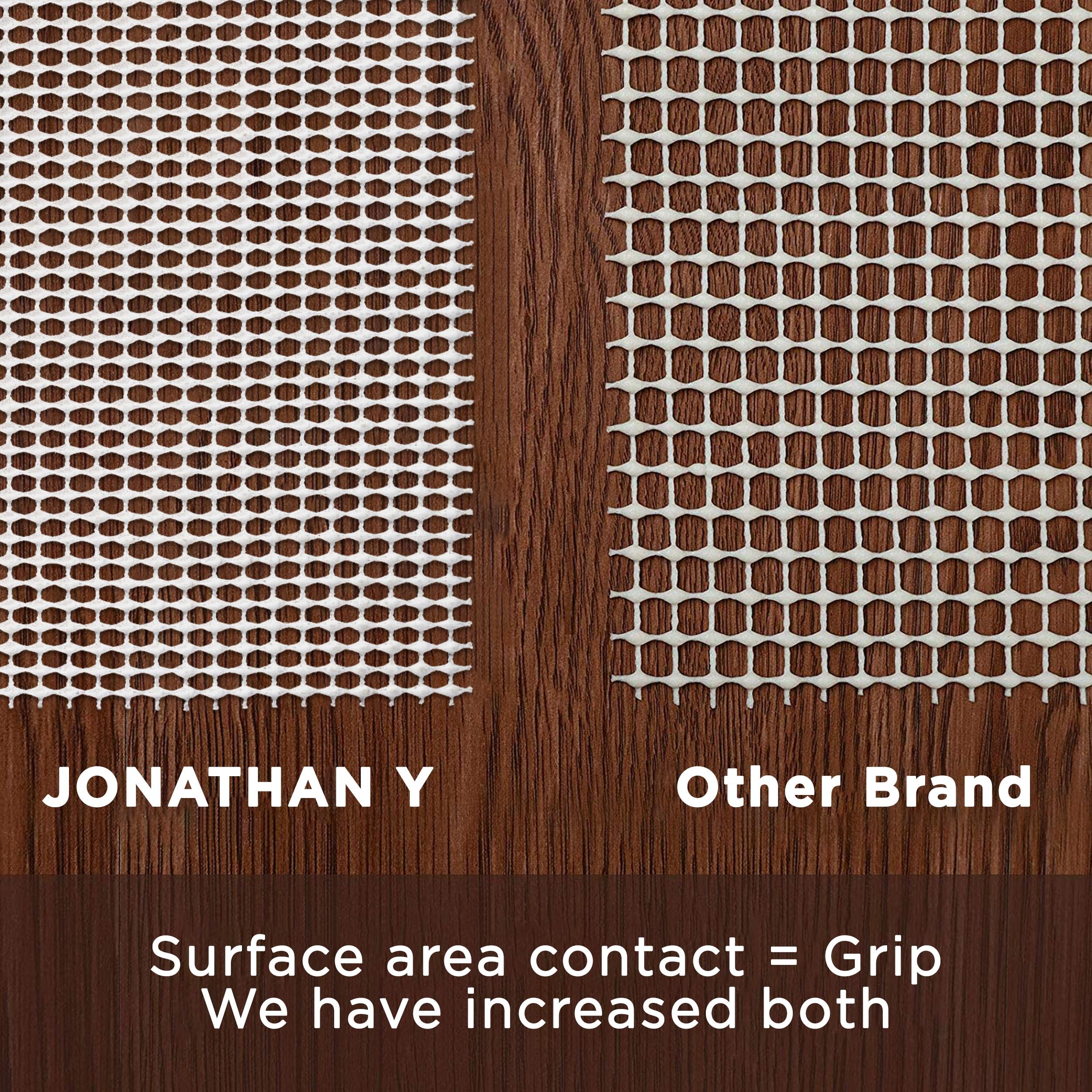 JONATHAN Y Ultra Stop Cream 12 ft. x 18 ft. Rug Pad