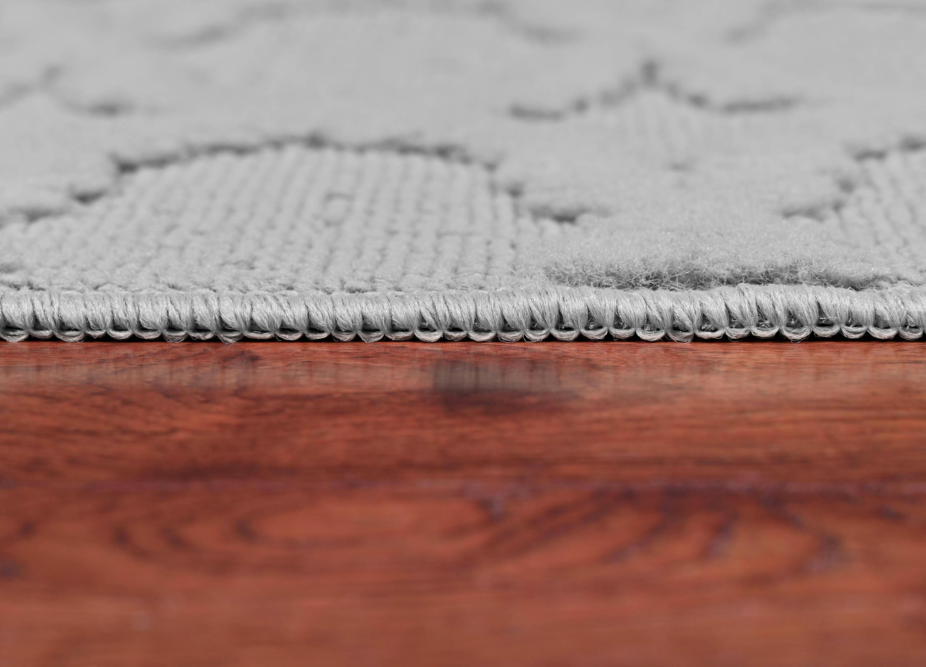 Garland Rug Sparta Indoor Rug Set, 3 Piece Set (2'x5',3'x4', 5'x7') Silver