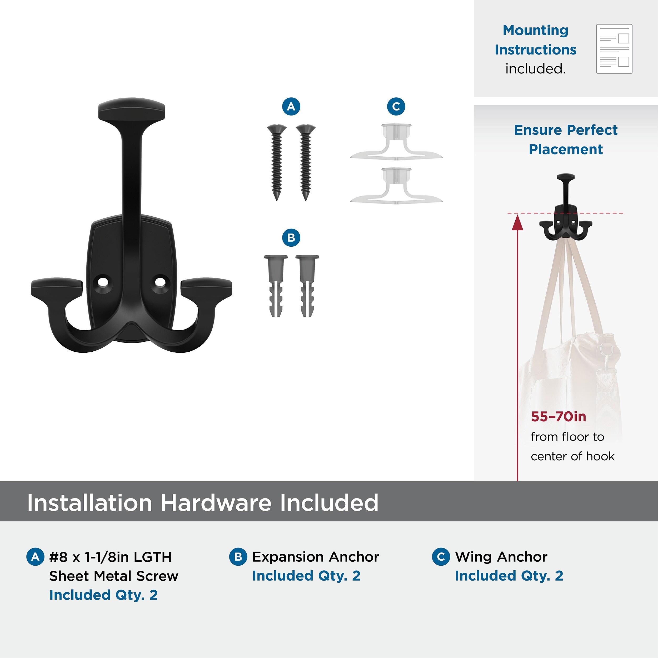 Vicinity Traditional Triple Prong Decorative Wall Hook