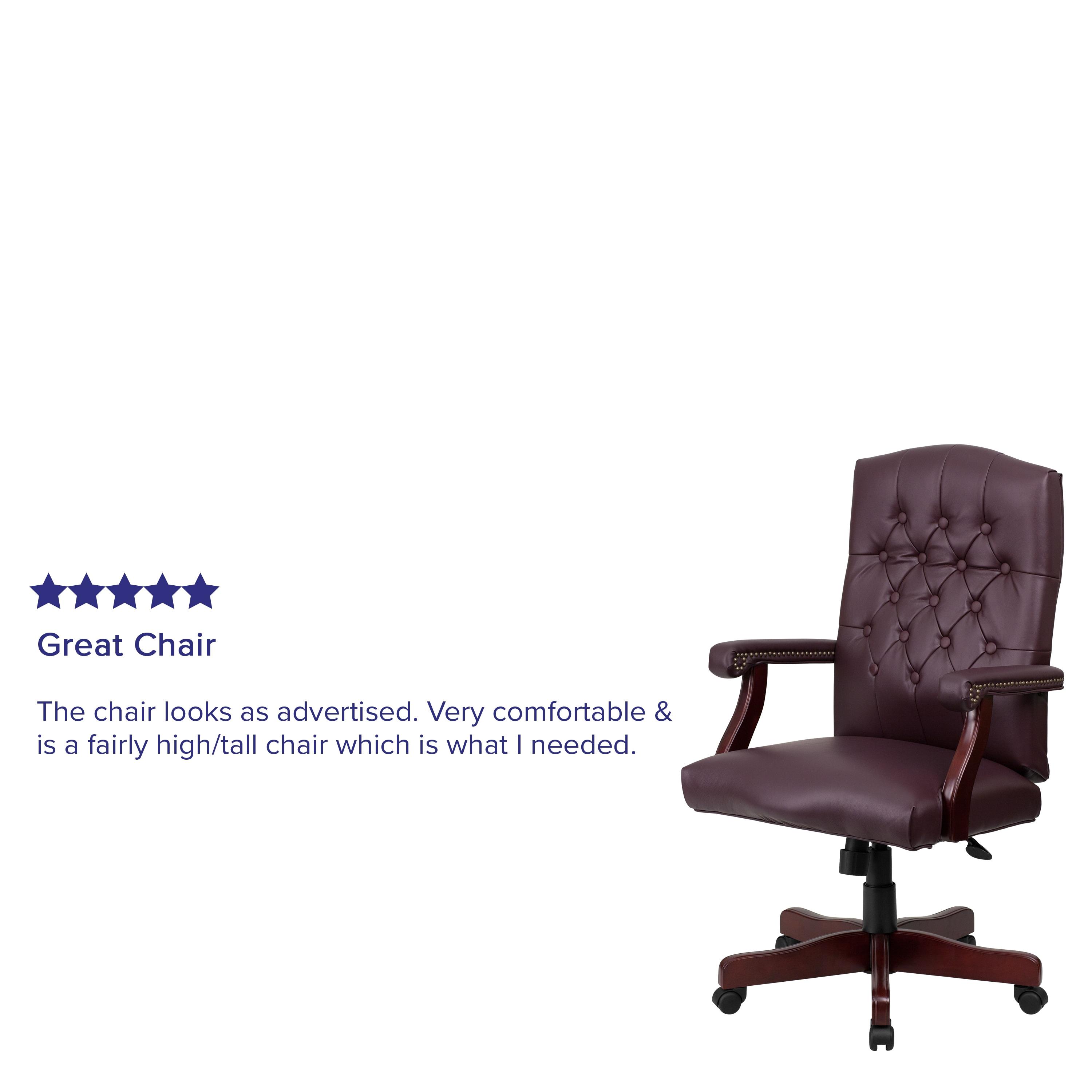 Flash Furniture Executive Swivel Office Chair with Arms