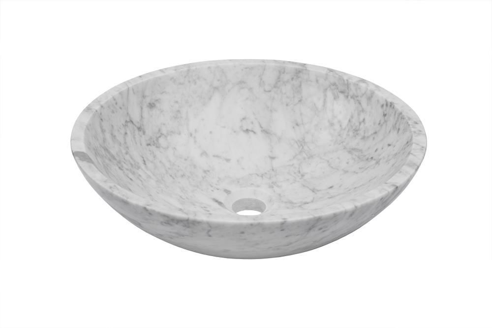 Novatto 17'' Stone Circular Bathroom Sink