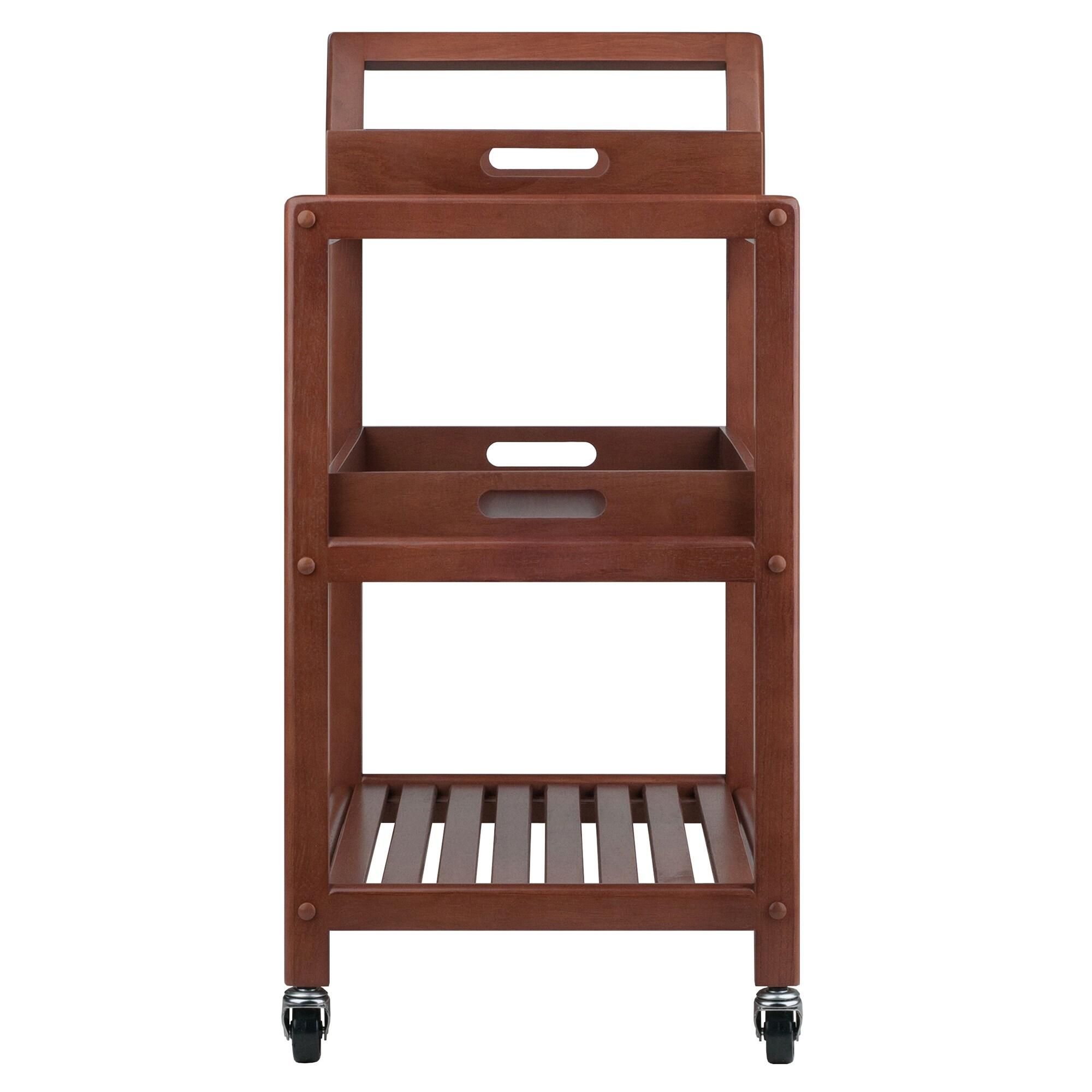 Skyline Decor Albert 33.27'' H x 24.8'' W Utility Cart with Wheels