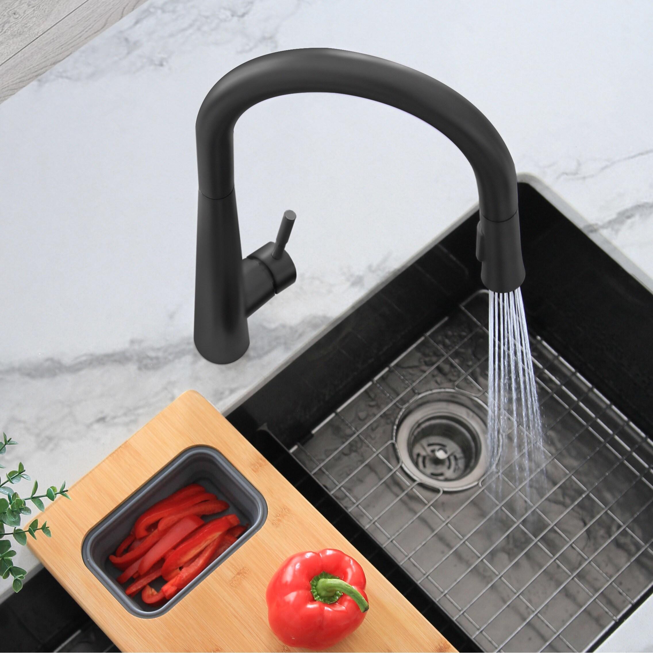 Modern Faucet Stylish Siena One-Handle Pull Down Kitchen Faucet