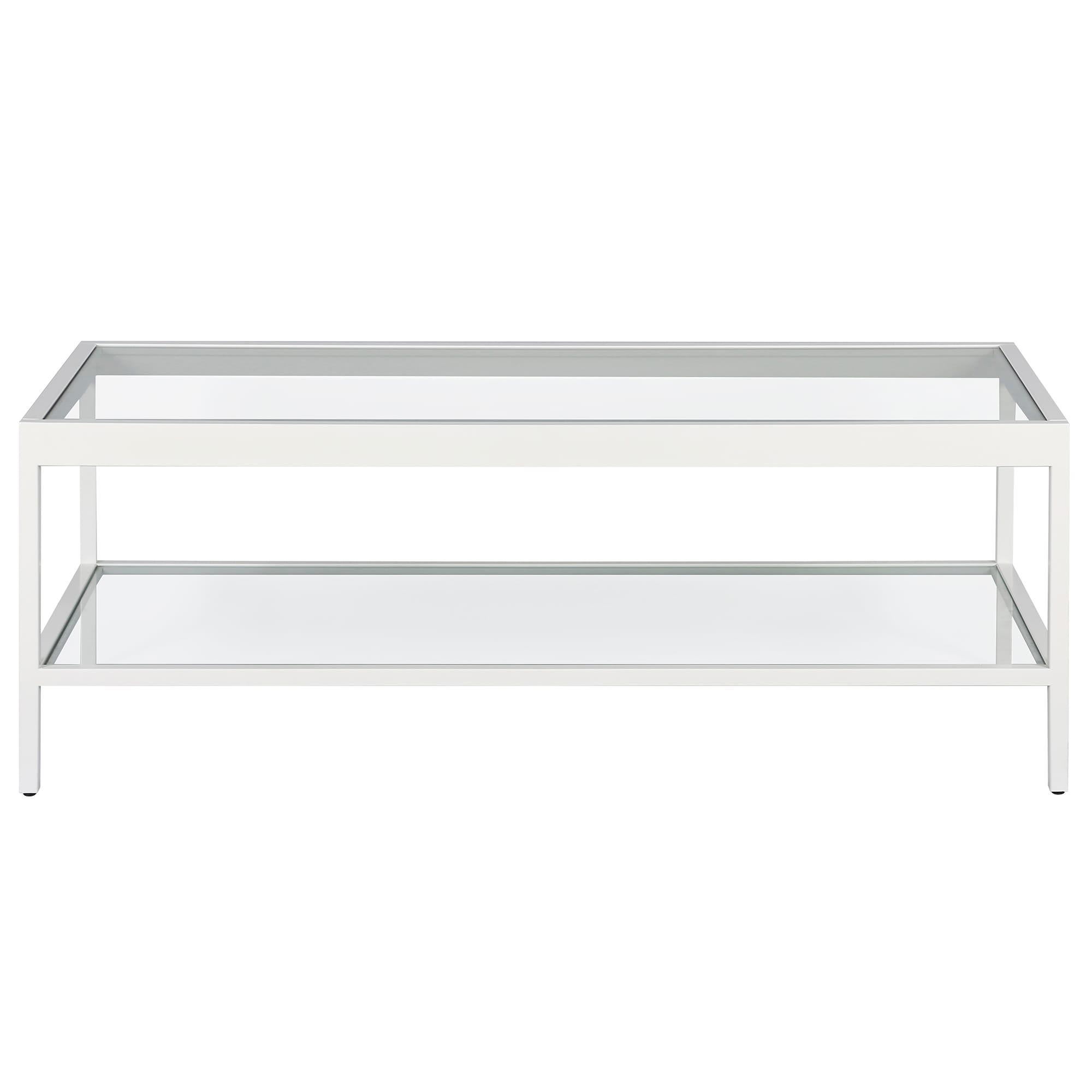 Henn&Hart 45" White Coffee Table