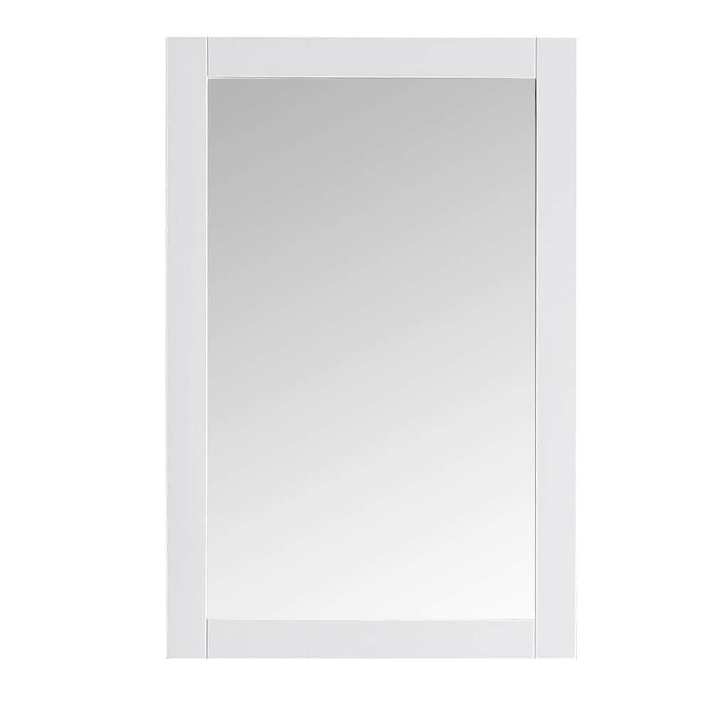 Hartford 20" Traditional Rectangular Wood Framed Bathroom Vanity Mirror