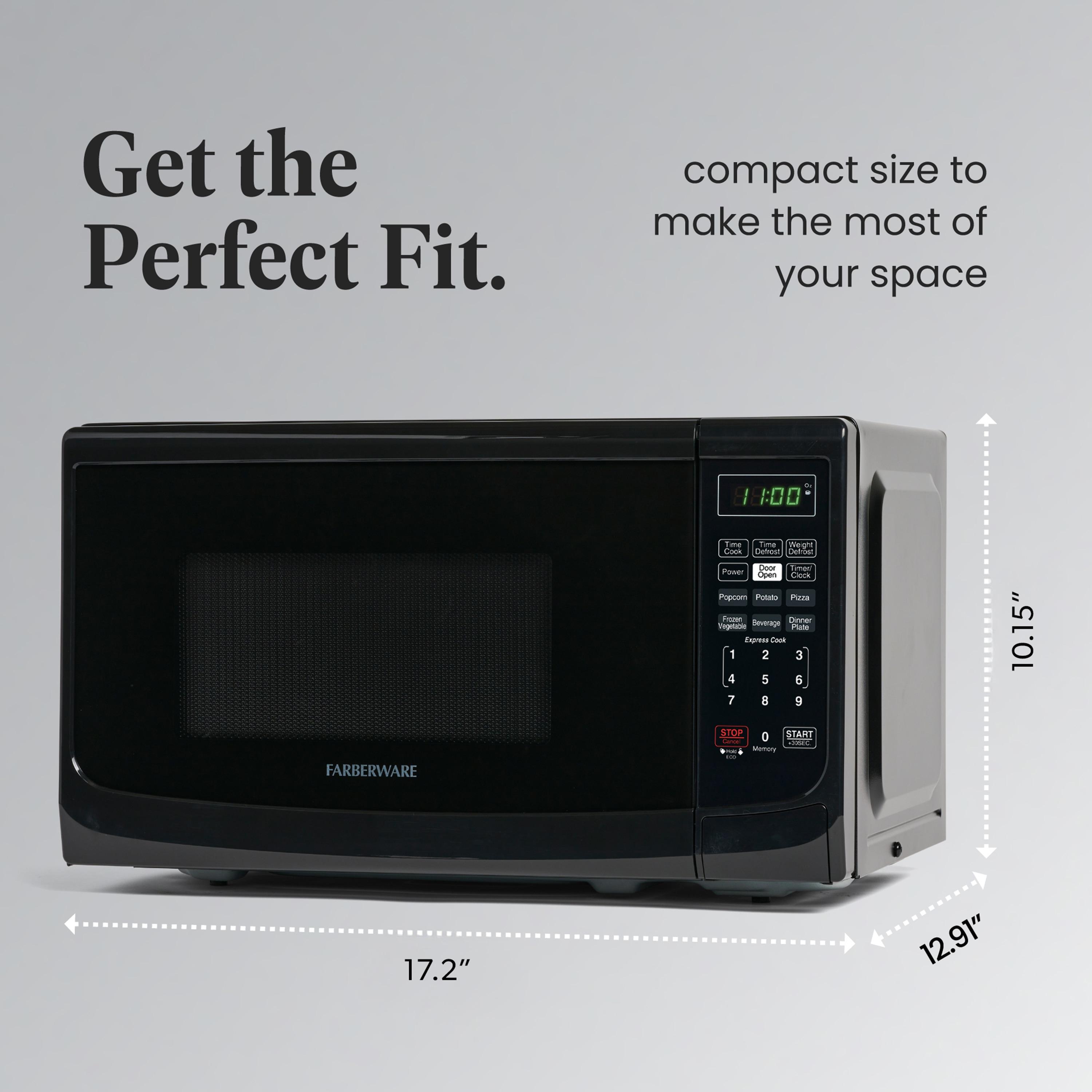 Farberware Farberware Countertop Microwave .7 Cu. Ft. 700-Watt Compact Microwave Oven FMO07ABTBKA