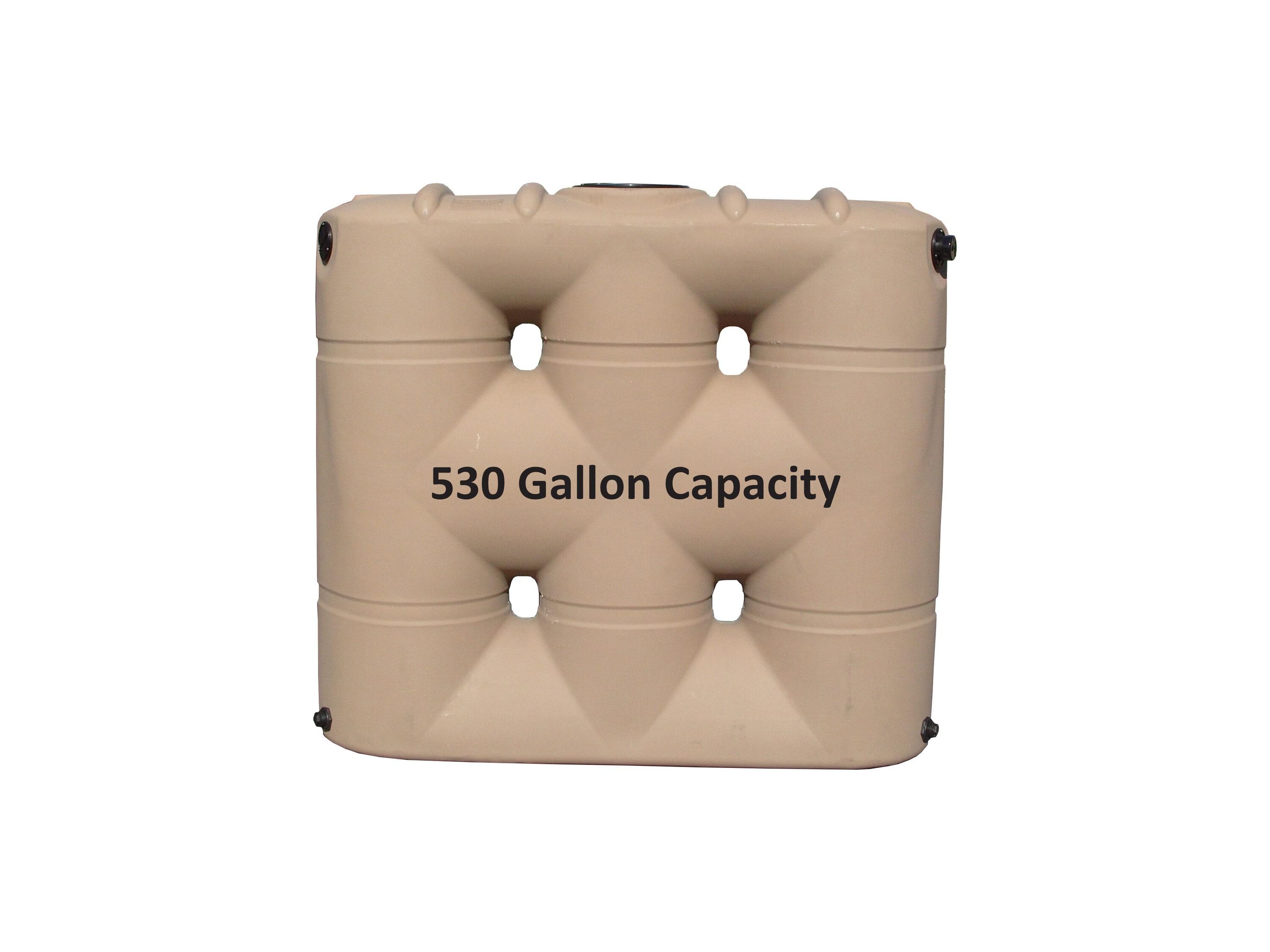 Bushman 530-Gallon Plastic Brown Water Storage Tank