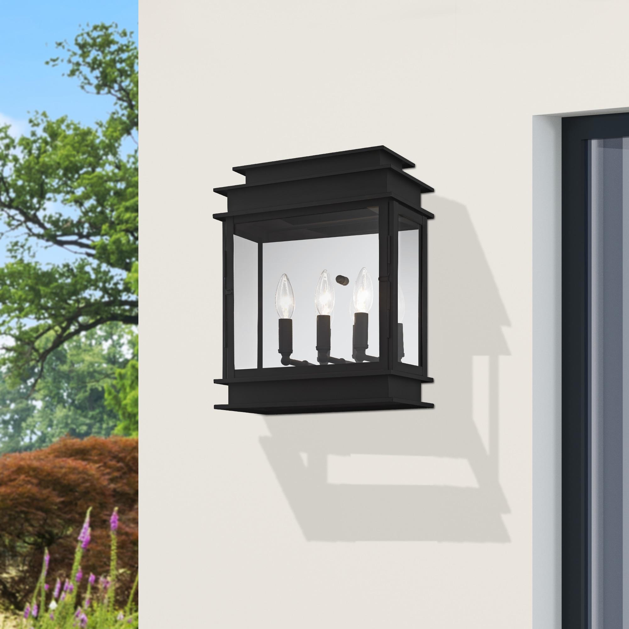 Livex Lighting Princeton 3 - Light Wall Light in  Black
