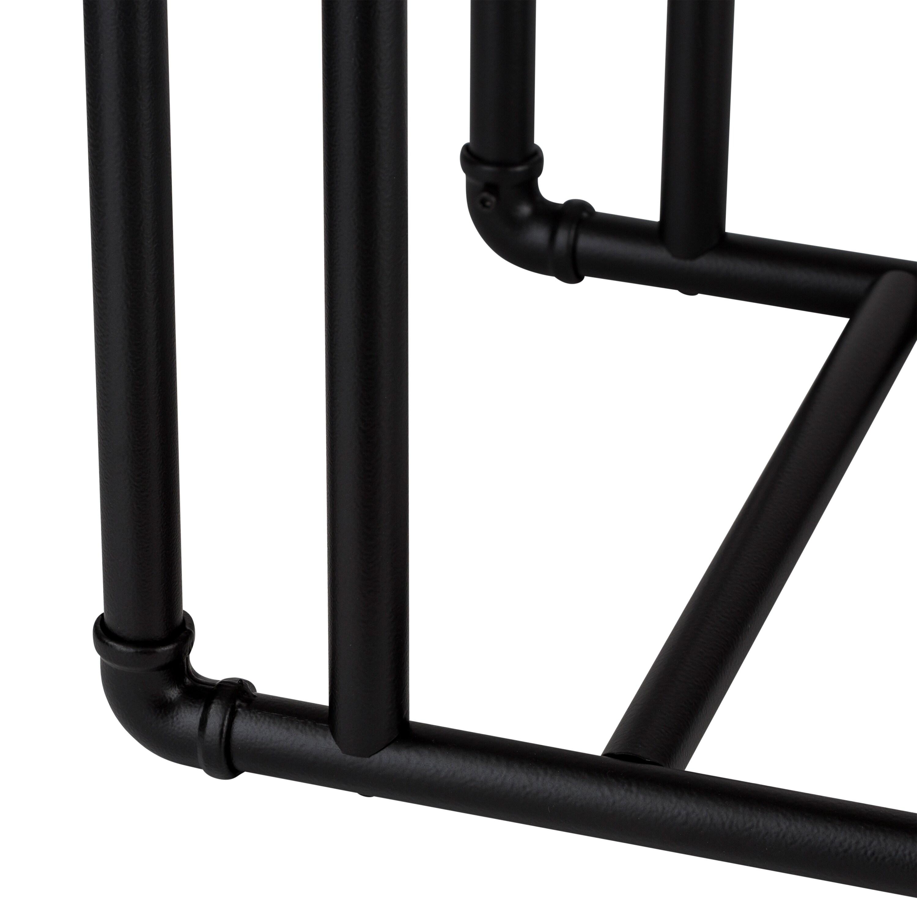 Organize It All Pipe Line L-Shaped Side Table