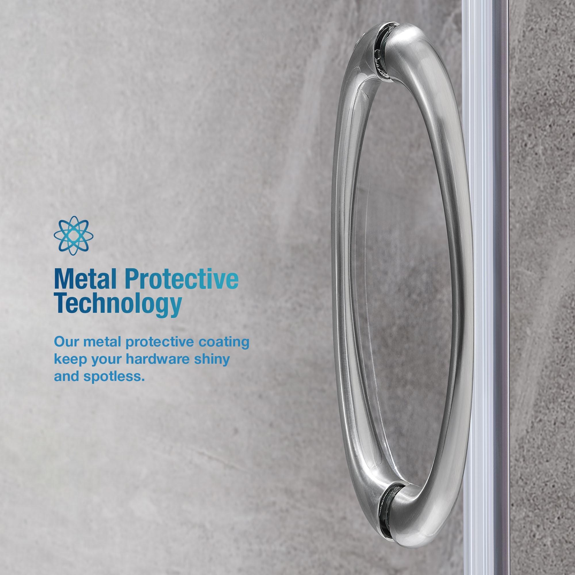 OVE Decors Breeze 33 in. Framed Round Shower Kit w/ Clear Glass, Base, Wall