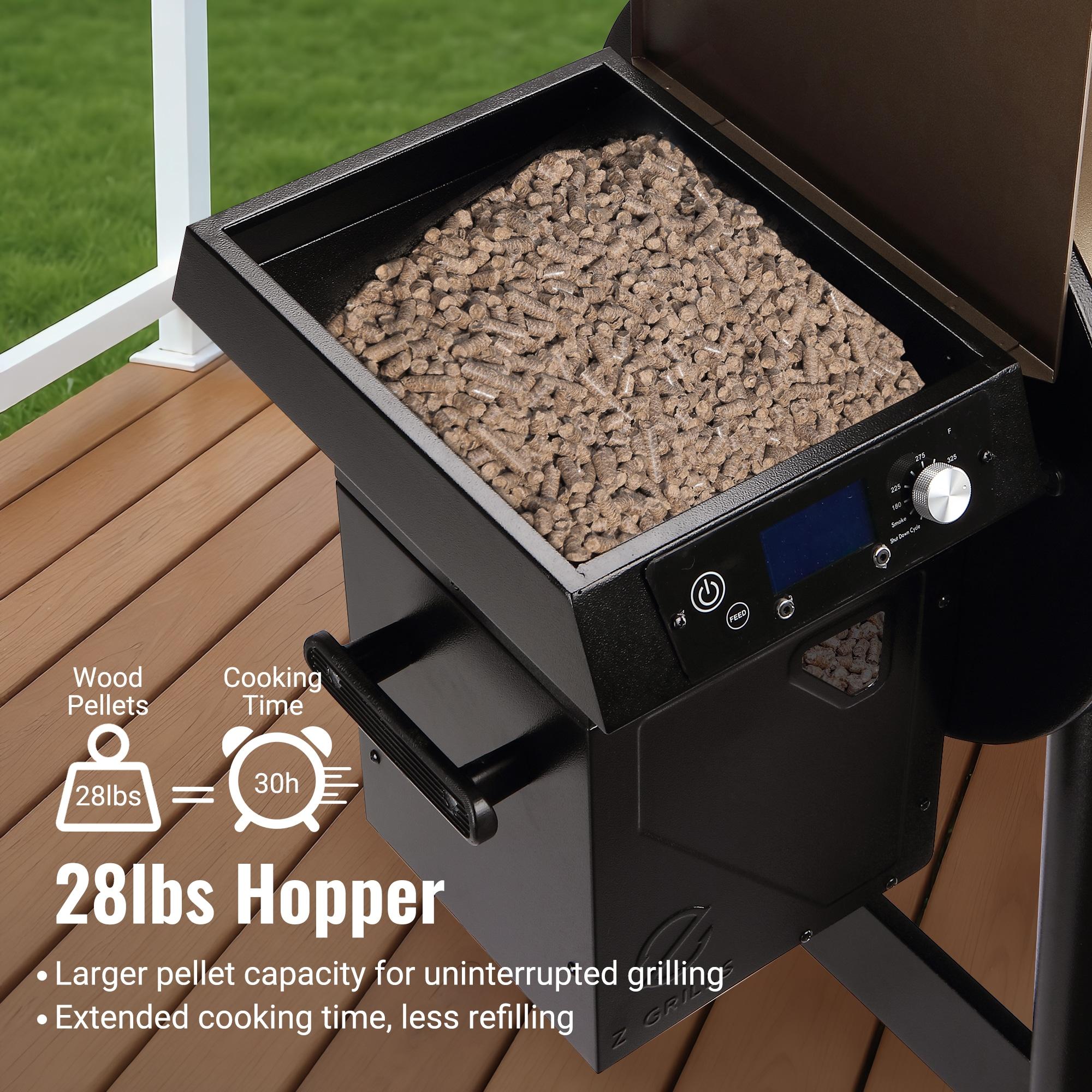 Z GRILLS 697 sq.in Pellet Grill with Temps Controller 2.1 and Latest Functions