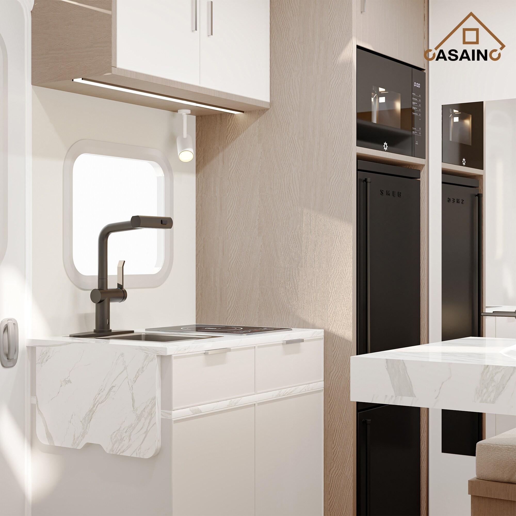 Willow Single Handle Pull Out Kitchen Faucet with Touchless Sensor, Three-function Mode Sprayer