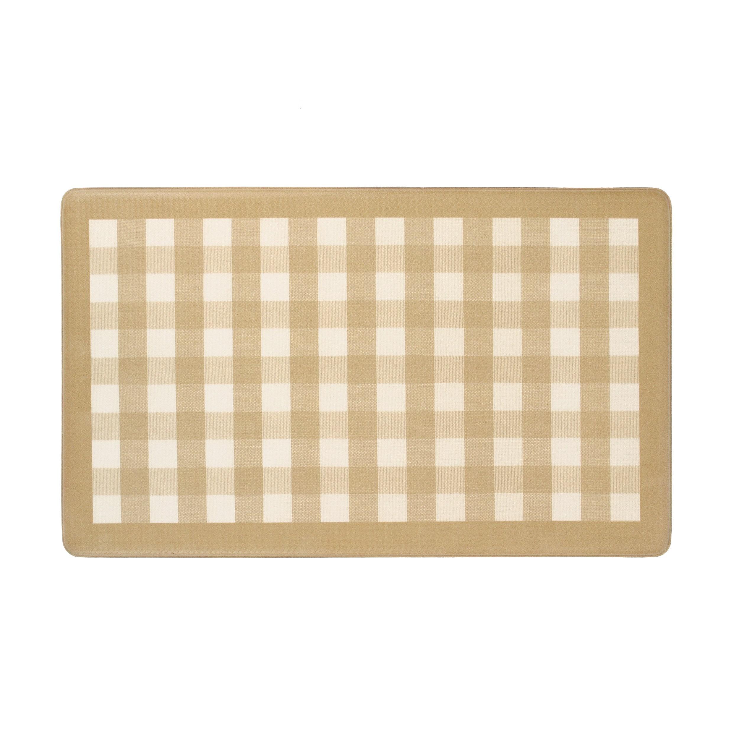 Achim Anti-Fatigue Mat, PVC/Foam, Beige, 18" x 30"