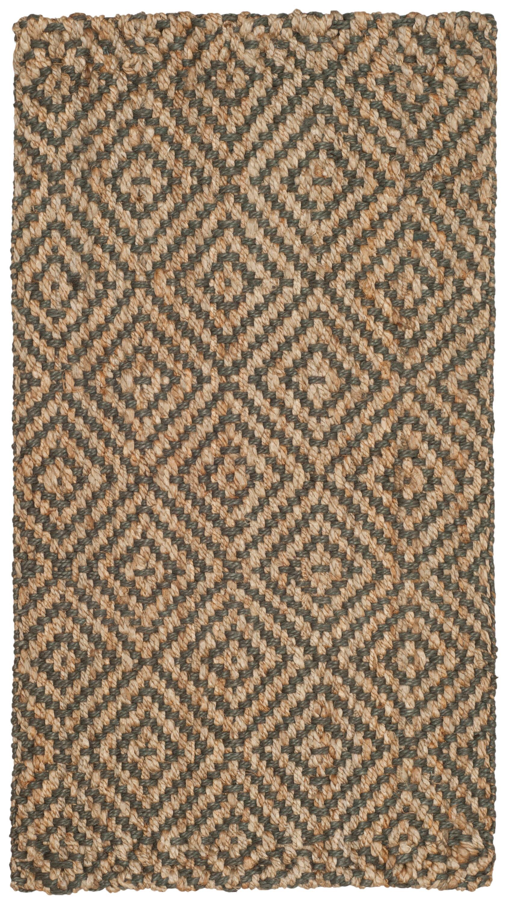 Natural Fiber NF181 Hand Woven Indoor Accent Rug - Natural/Grey - 2'3"x4' - Safavieh.