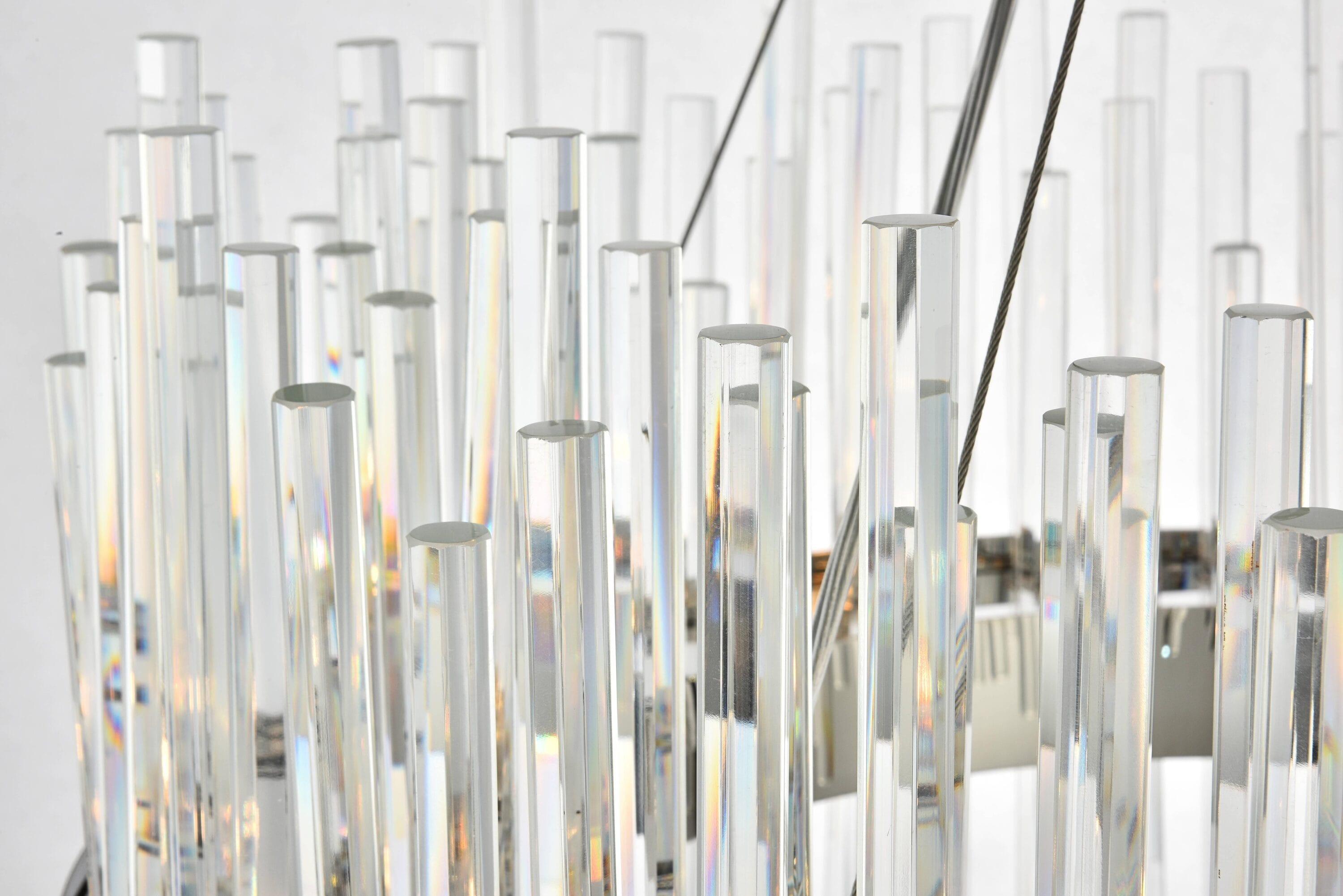 Elegant Lighting Dallas 16 Light Royal Cut Crystal Chandelier in Chrome