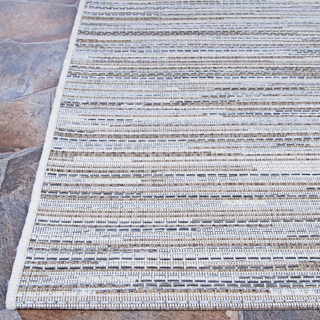 Couristan Monte Carlo Coastal Breeze Indoor/Outdoor Area Rug, 2' x 3'7", Taupe-Champagne