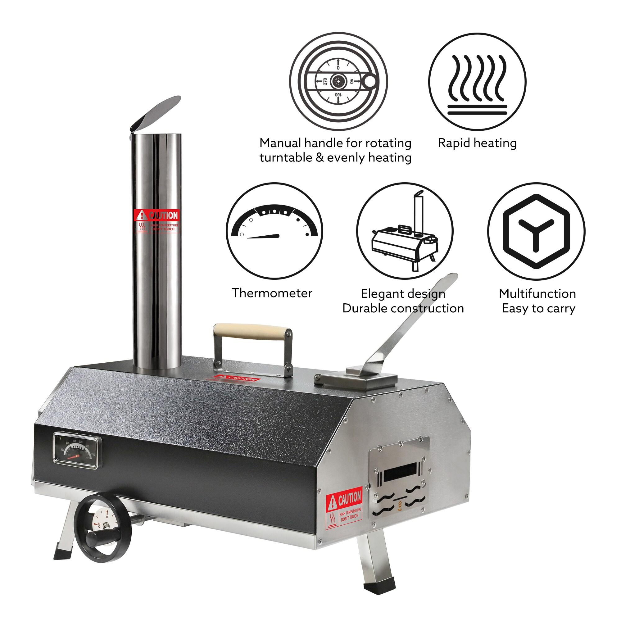 Fashionwu Fashionwu Countertop Wood Burning Pizza Oven