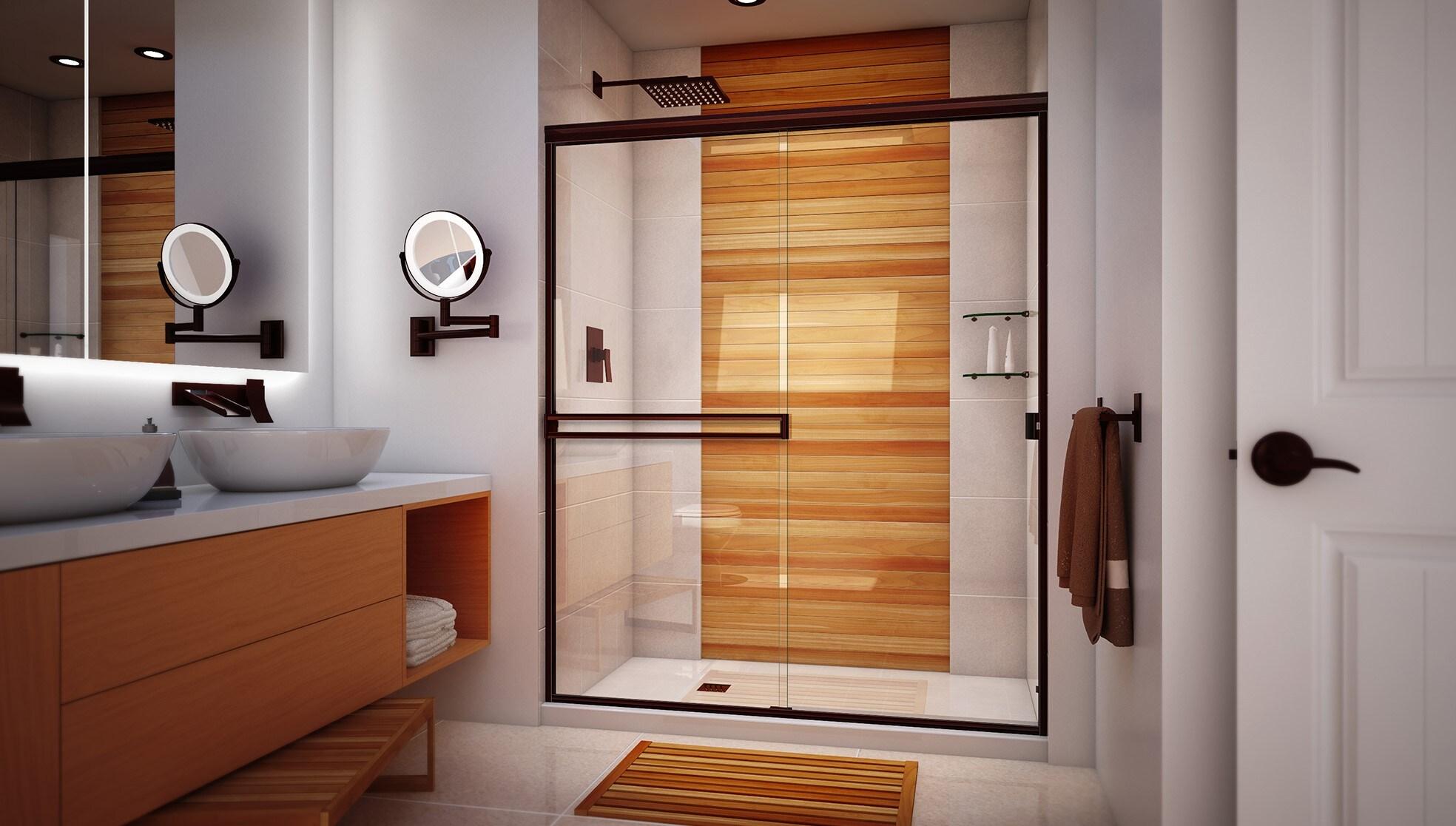 SE 56" W x 70.38" H Shower Door