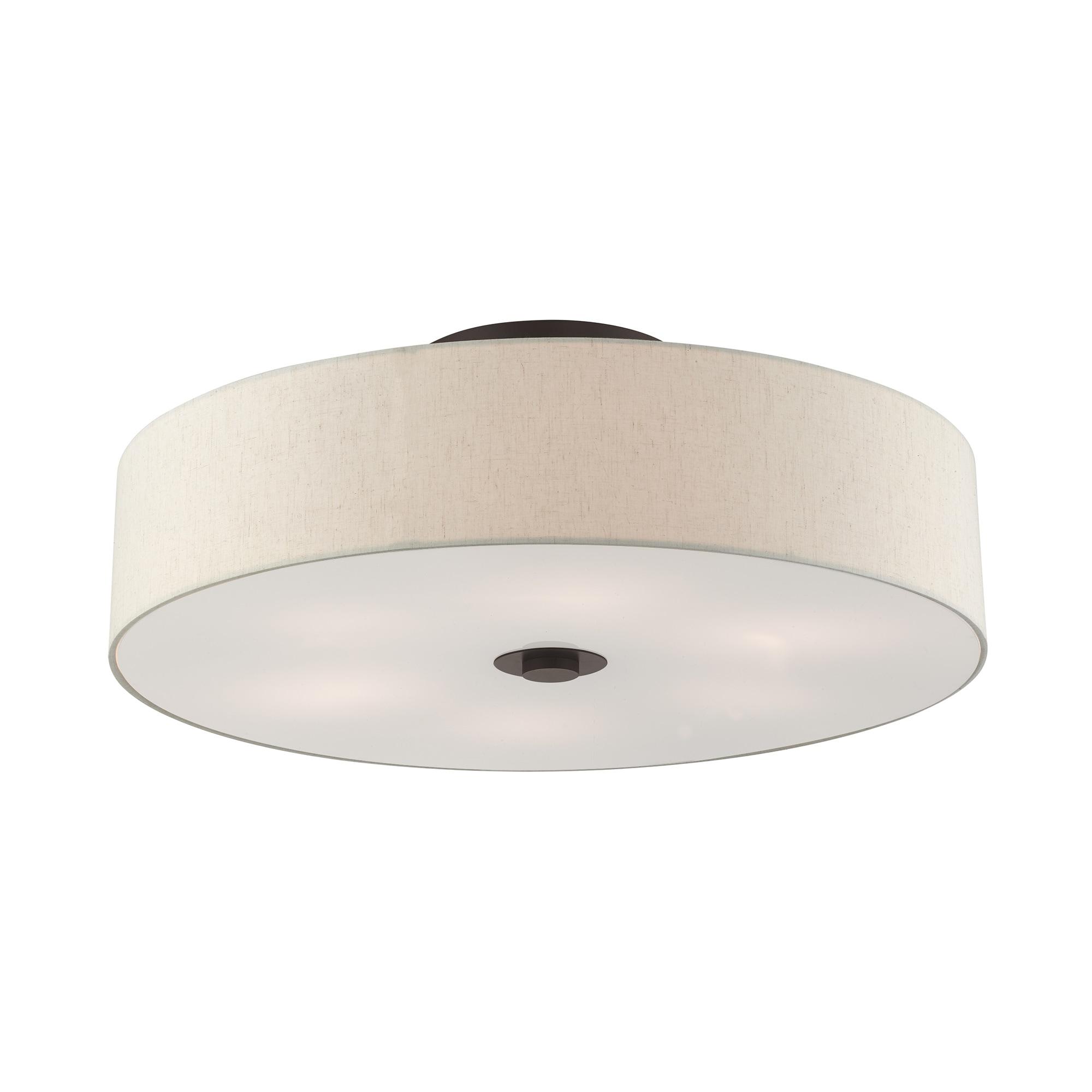 Livex Lighting Meridian 6 - Light Semi-Flush Mount in  English Bronze