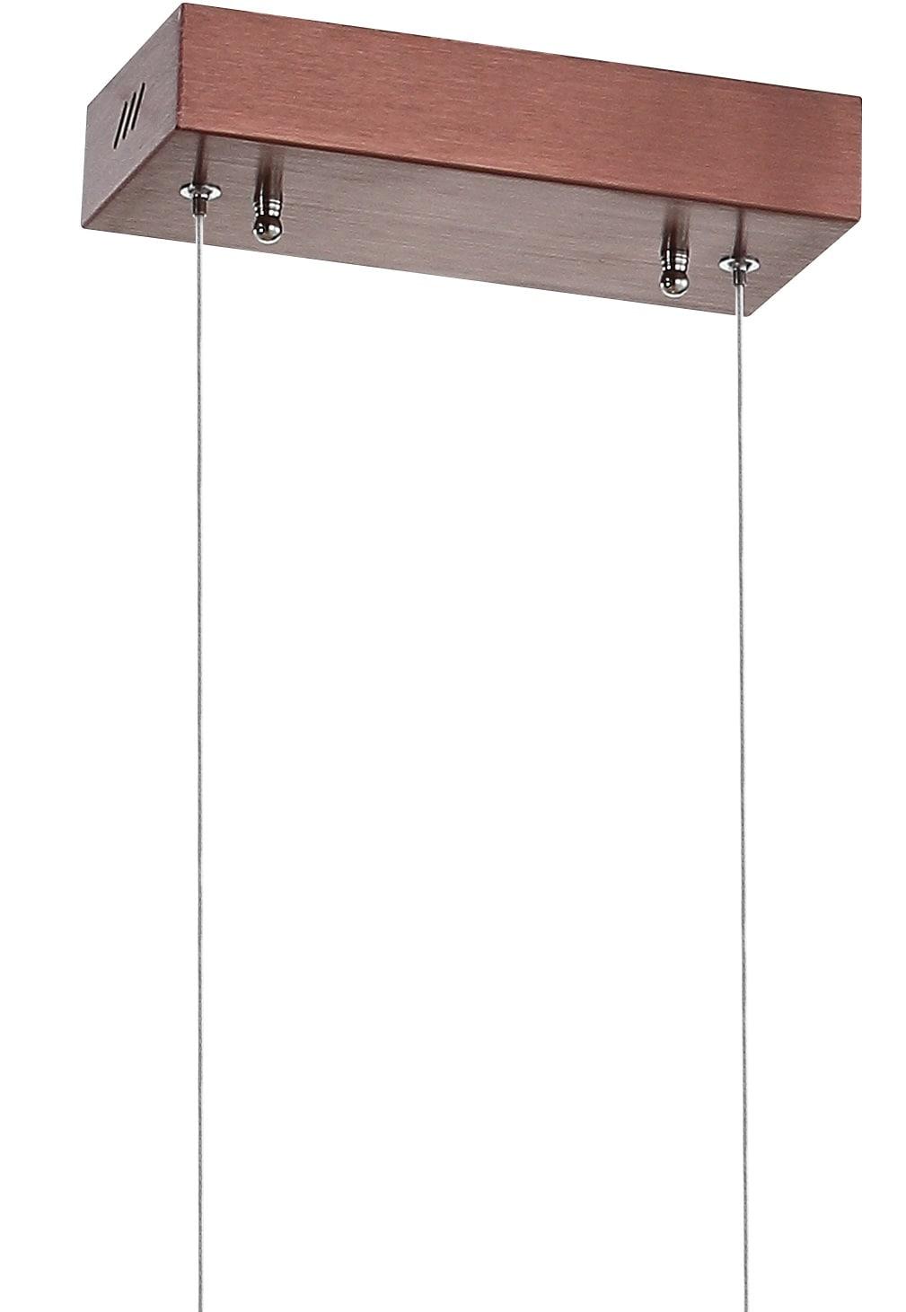 Draper 40" Dimmable Adjustable Integrated LED Metal Linear Pendant, Anodized Bronze
