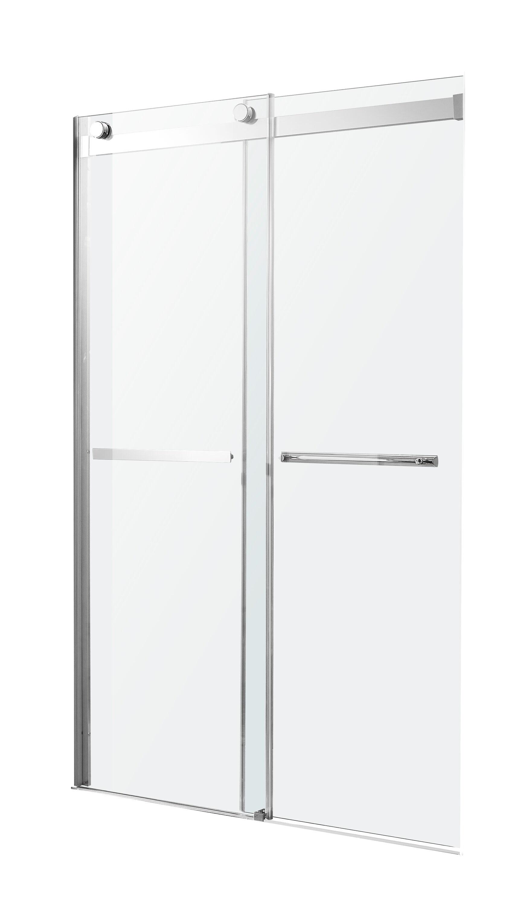 Kahn 60" W x 76" H Double Sliding Frameless Shower Door