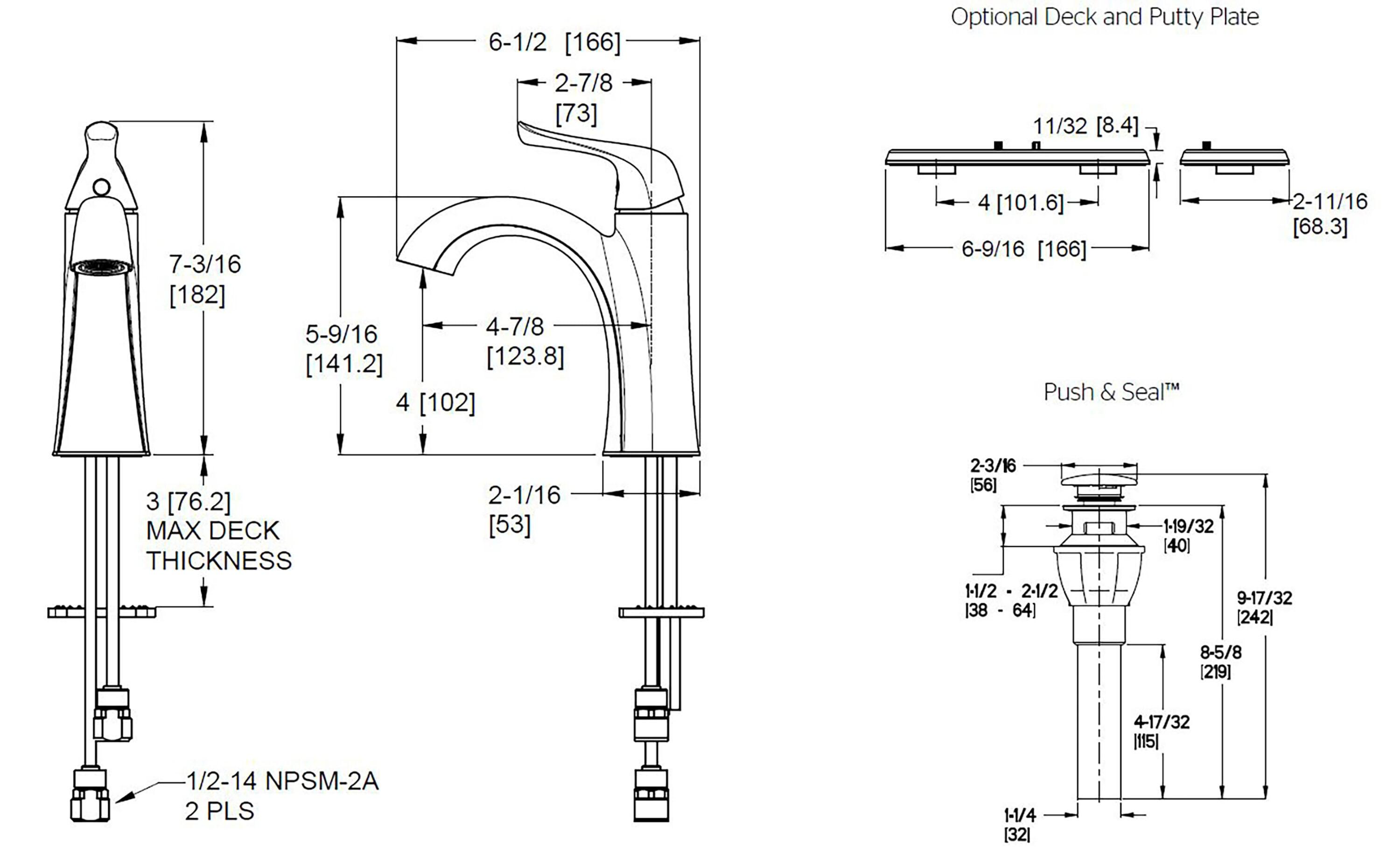 Willa Single Hole Bathroom Faucet with Drain Assembly