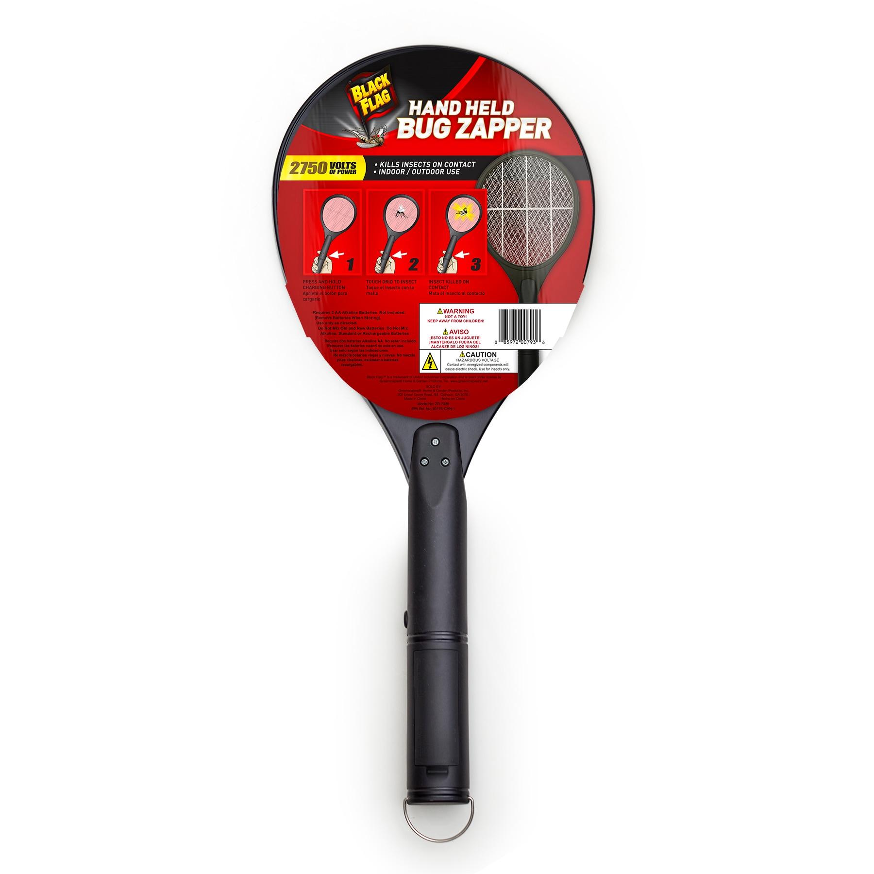 Black Flag Indoor and Outdoor Insect Racket Zapper