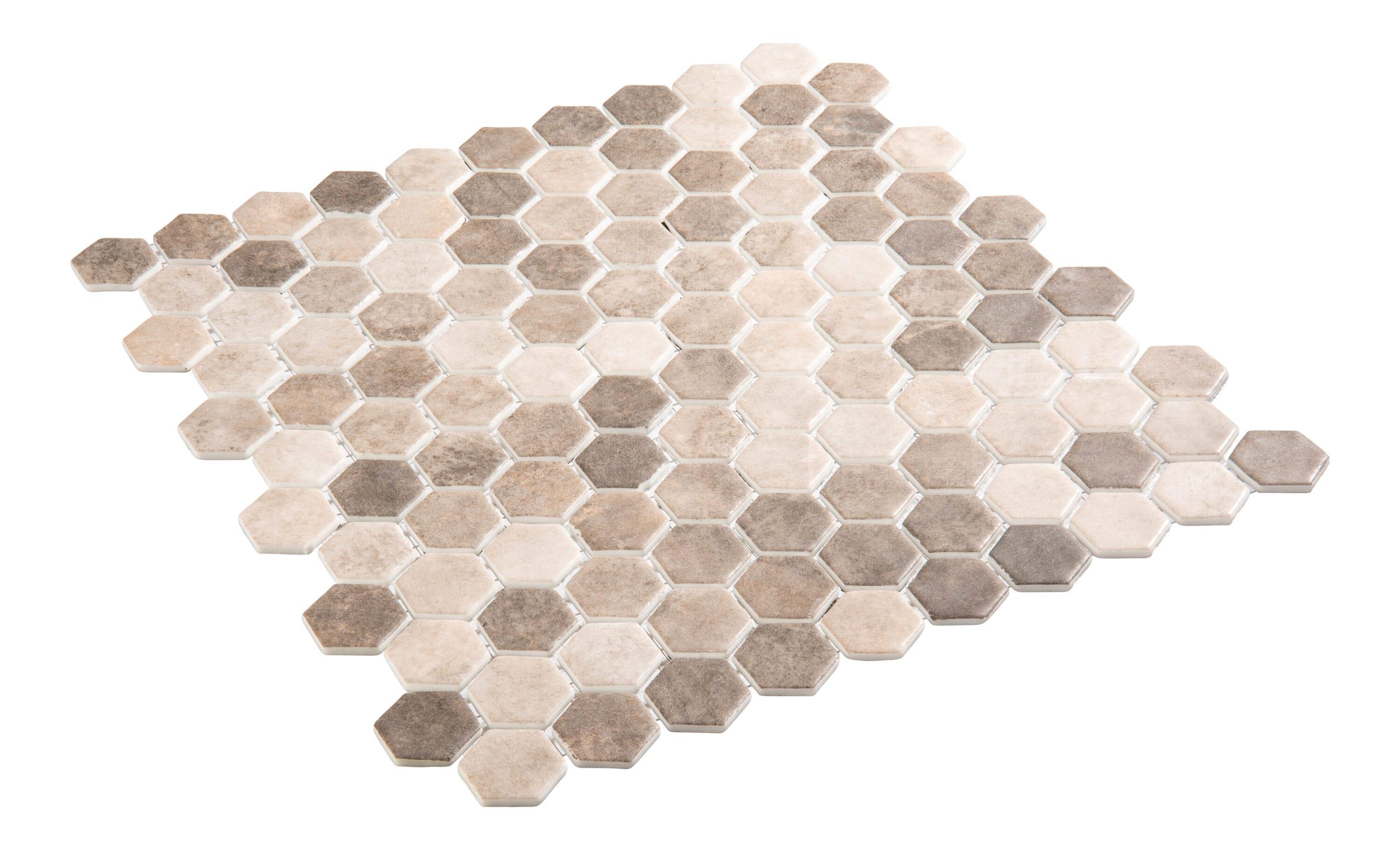 Trillions Hexagon Honeycomb Glass Mosaic Kitchen Backsplash, Bathroom, Shower, Pool, Wall and Floor Tile