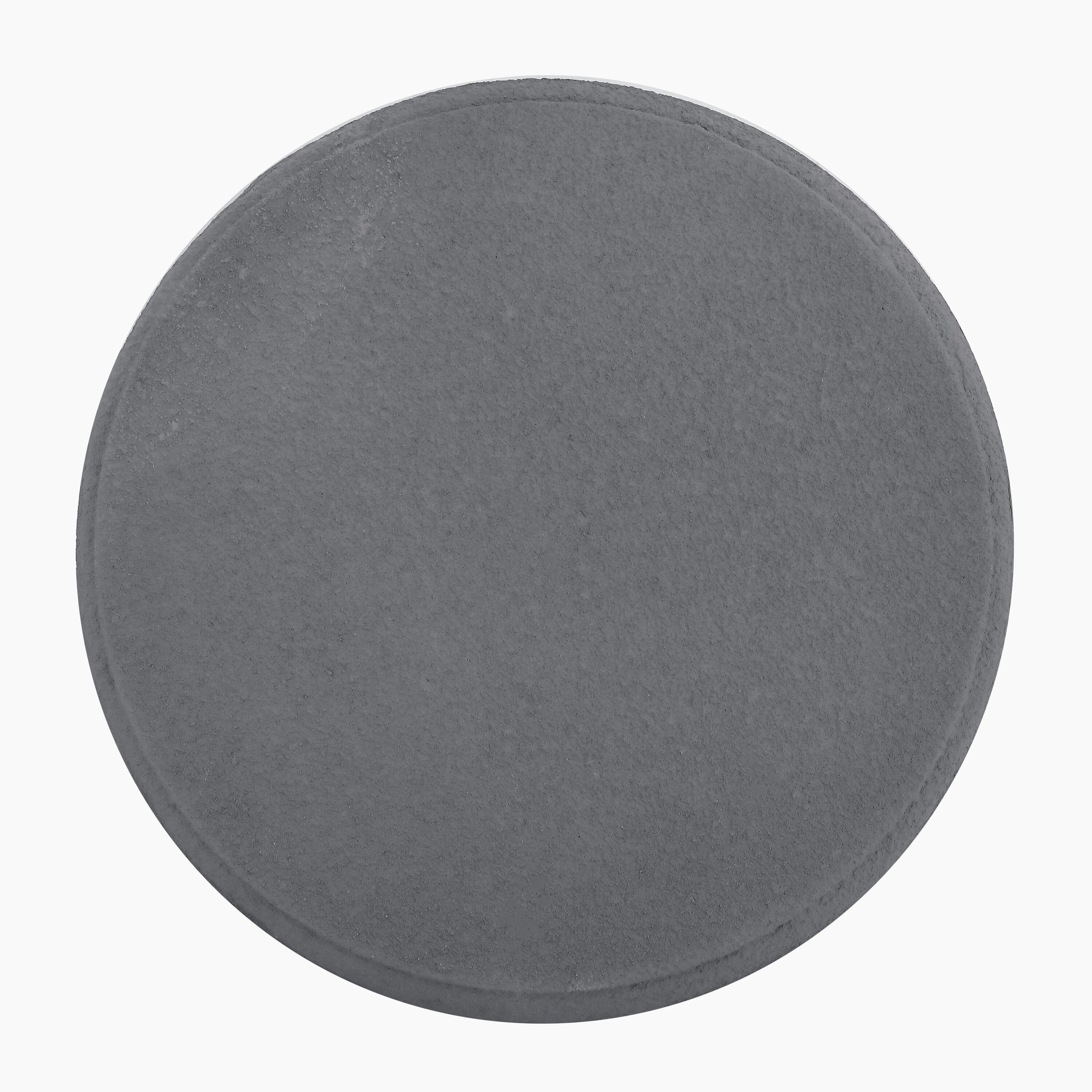 Evans 18" Minimalist Modern 3-Legged Drum Accent Table, Gray Frosted - JONATHAN Y