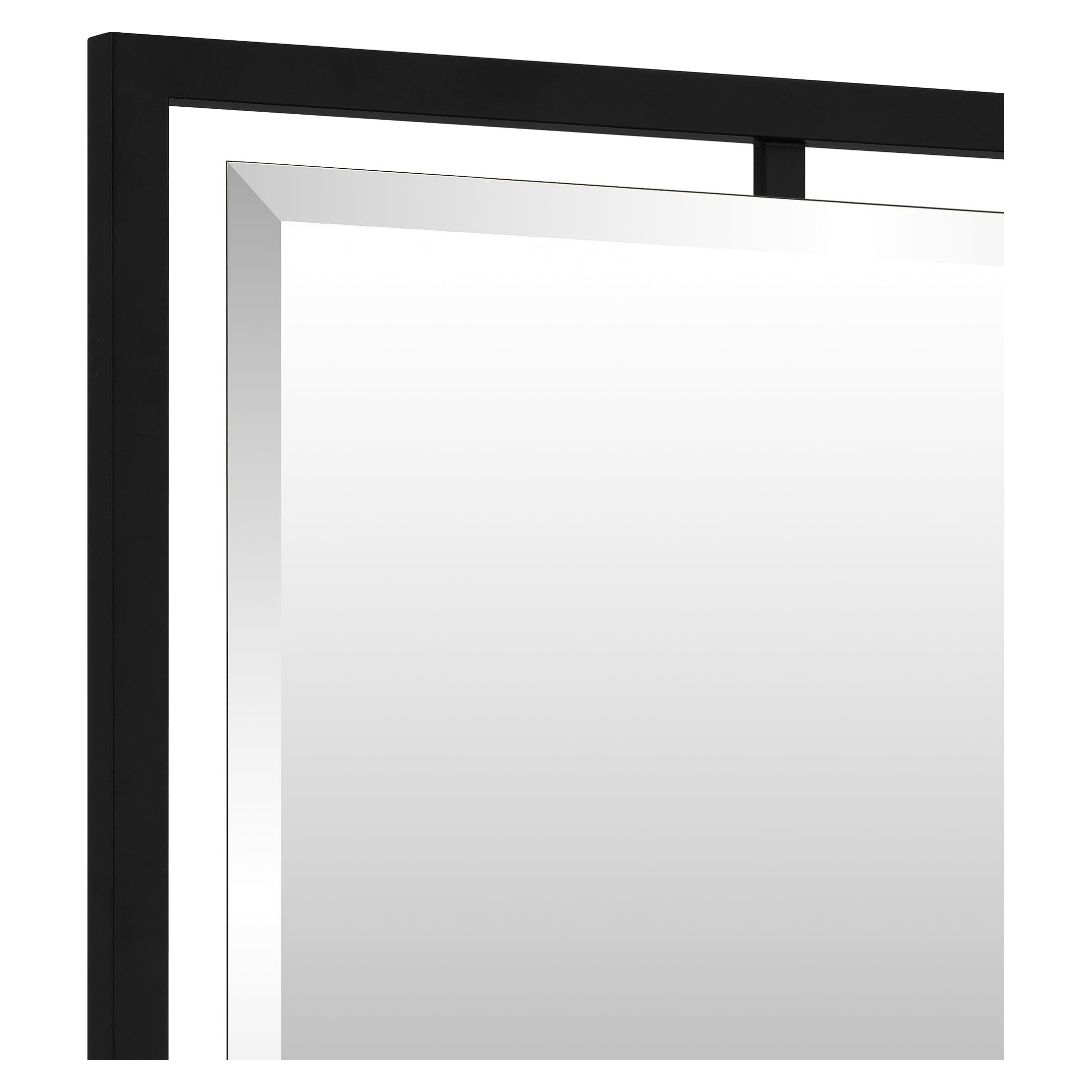 Quoizel Qr1857 Reflections 24" W X 32" H Rectangular Steel Framed Bathroom Mirror - Black