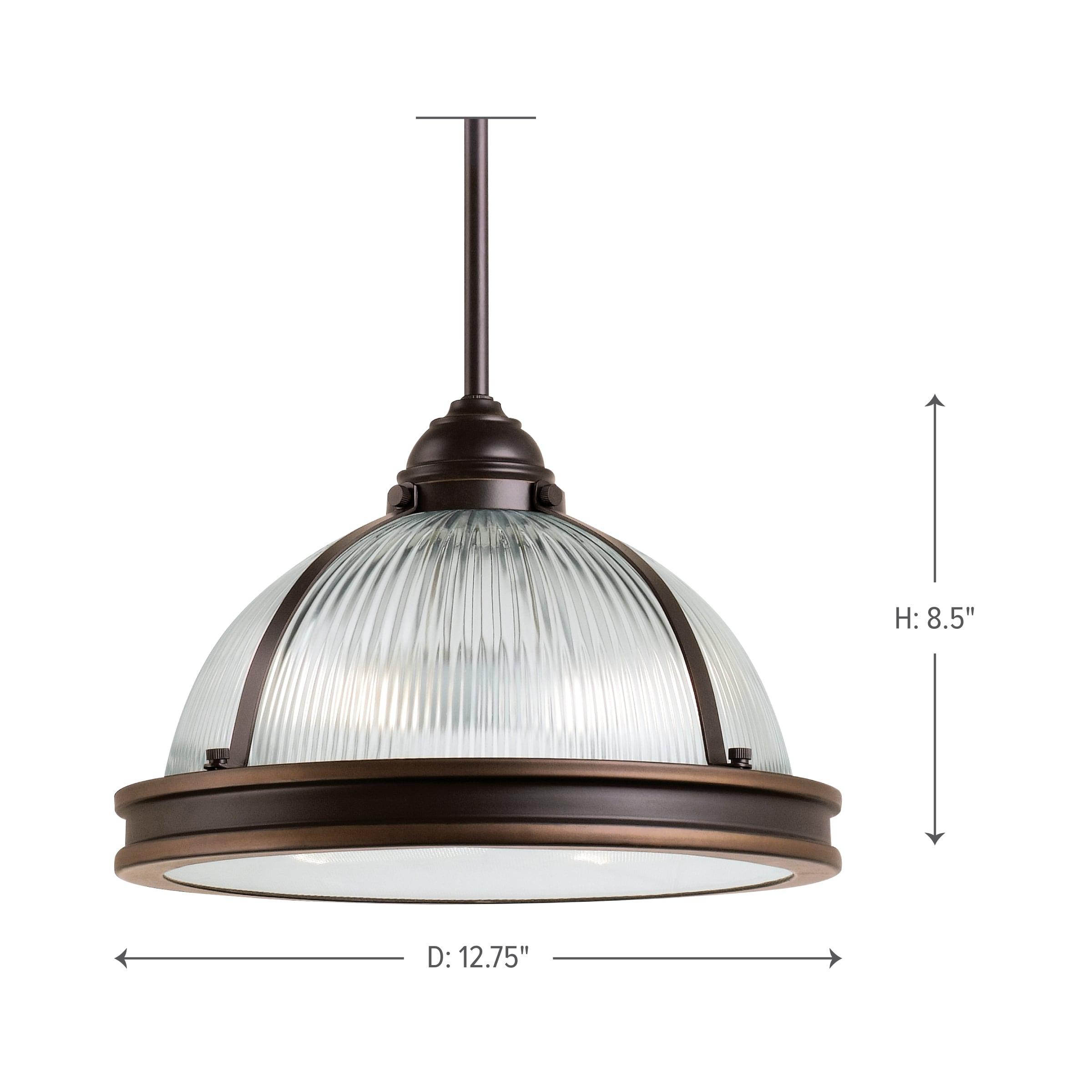 Autumn Bronze Prismatic Glass 2-Light Pendant