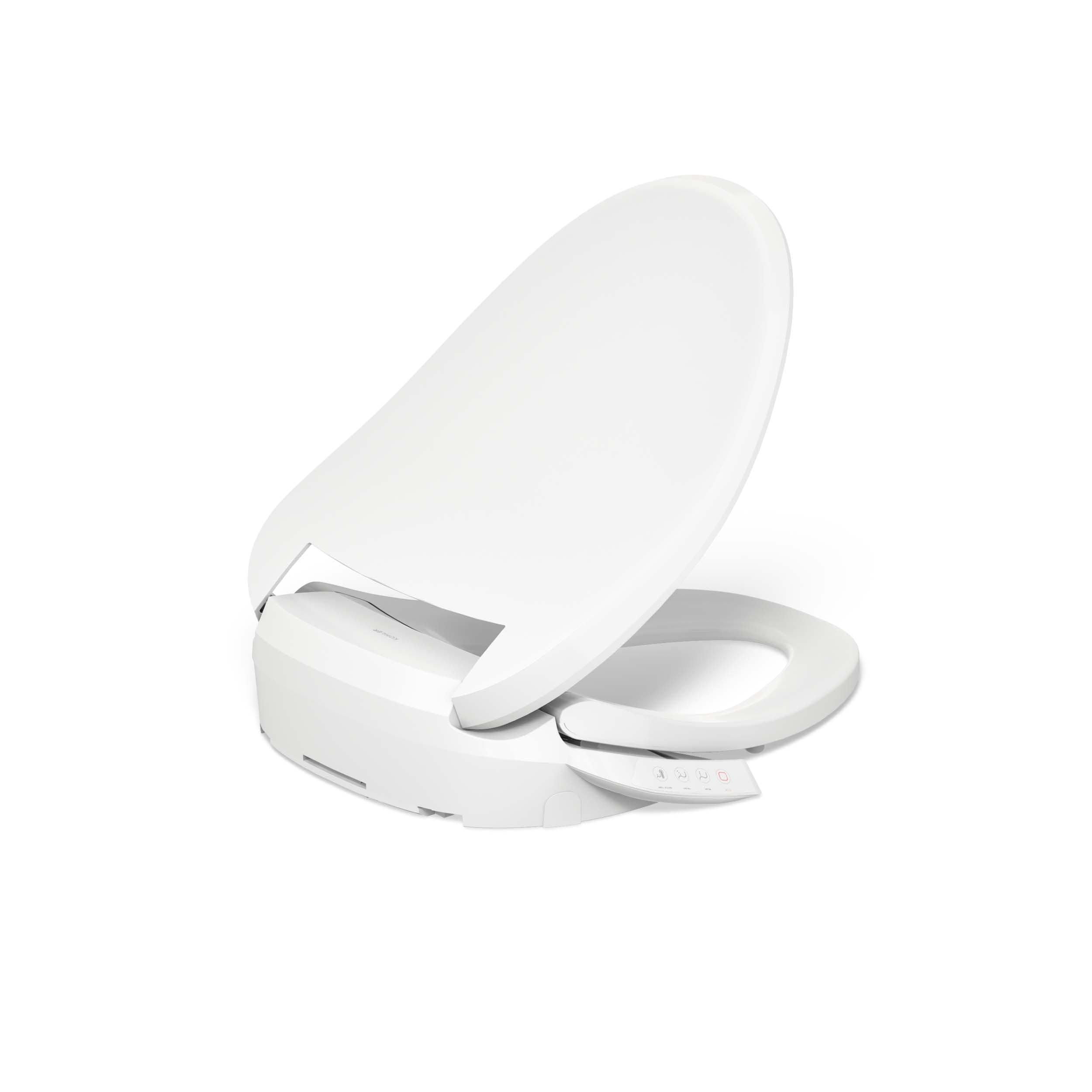 PureWash E545 Elongated Heated Bidet Toilet Seat, Electric Bidets for Existing Toilets