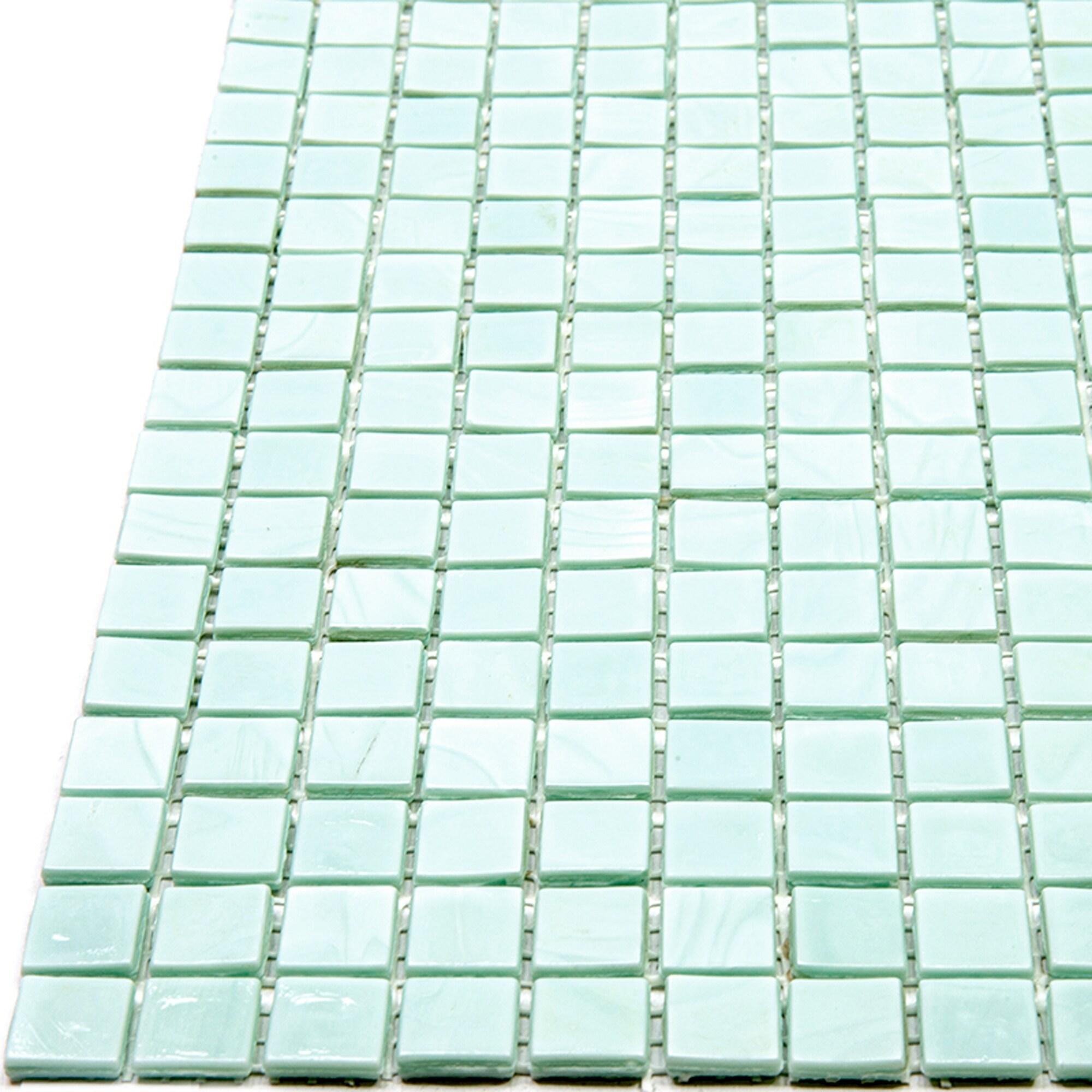 Skosh 0.6" x 0.6" Glass Grid Mosaic Wall & Floor Tile