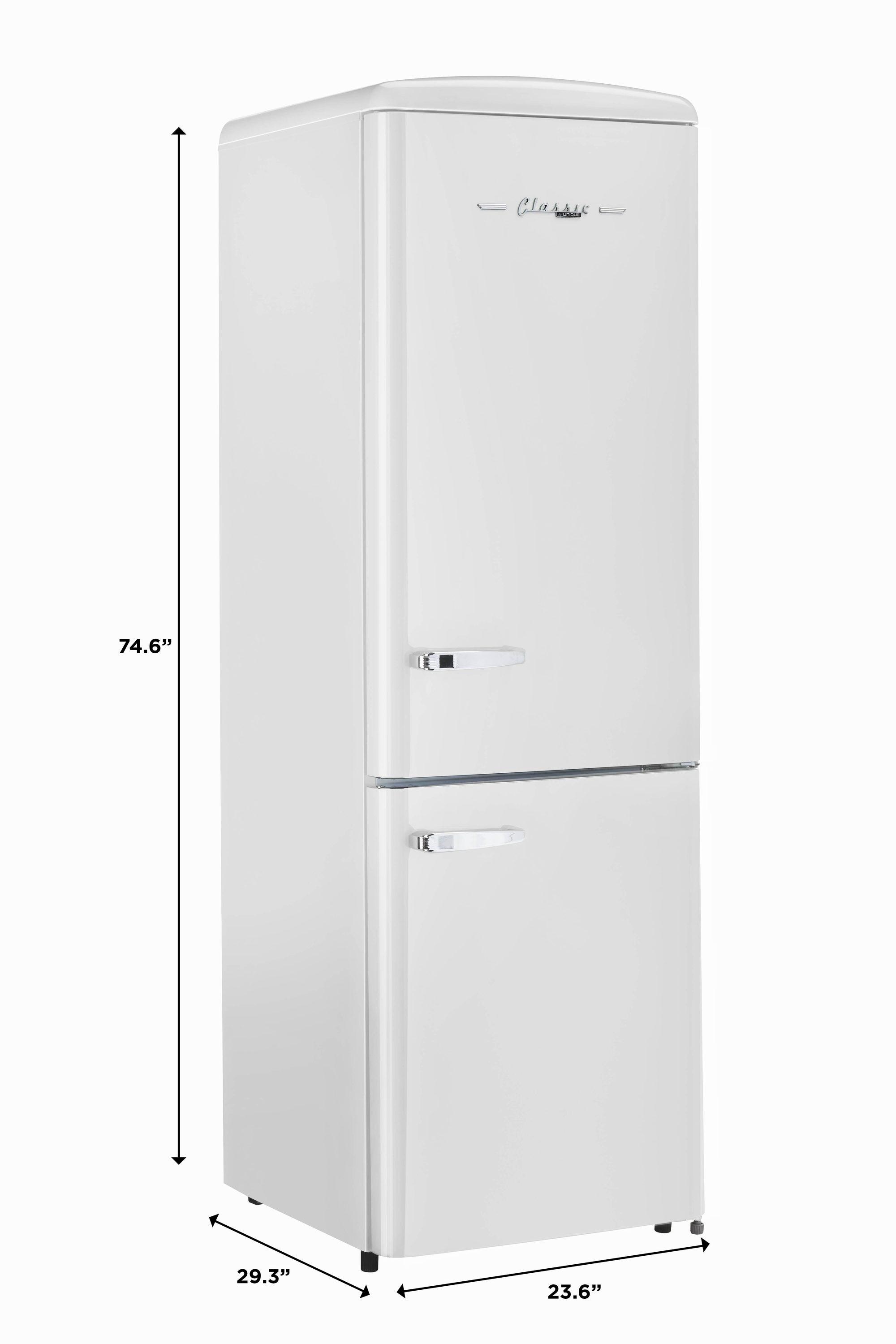 Unique Appliances Classic Retro 23.6" Frost-Free 11.7 cu. ft. Energy Star Certified Bottom Freezer Refrigerator UGP-330L W AC