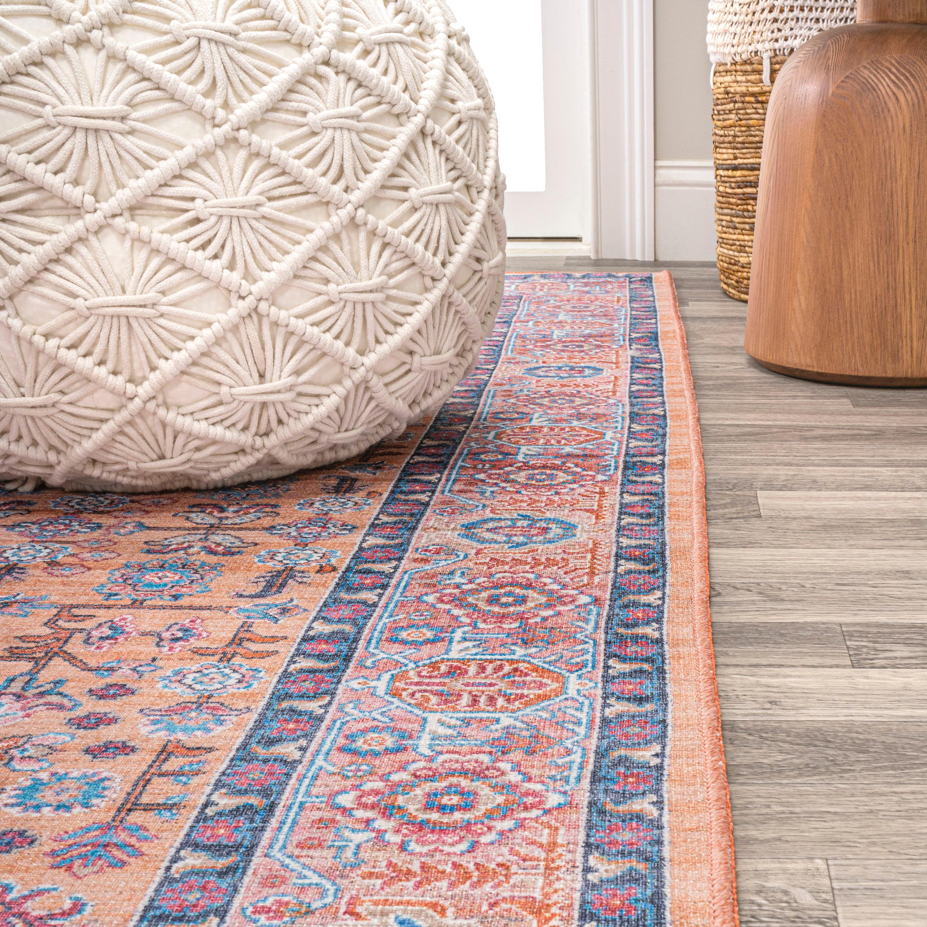 3' x 5' Kemer All-Over Persian Machine Washable Indoor/Outdoor Area Rug, Multi - JONATHAN Y