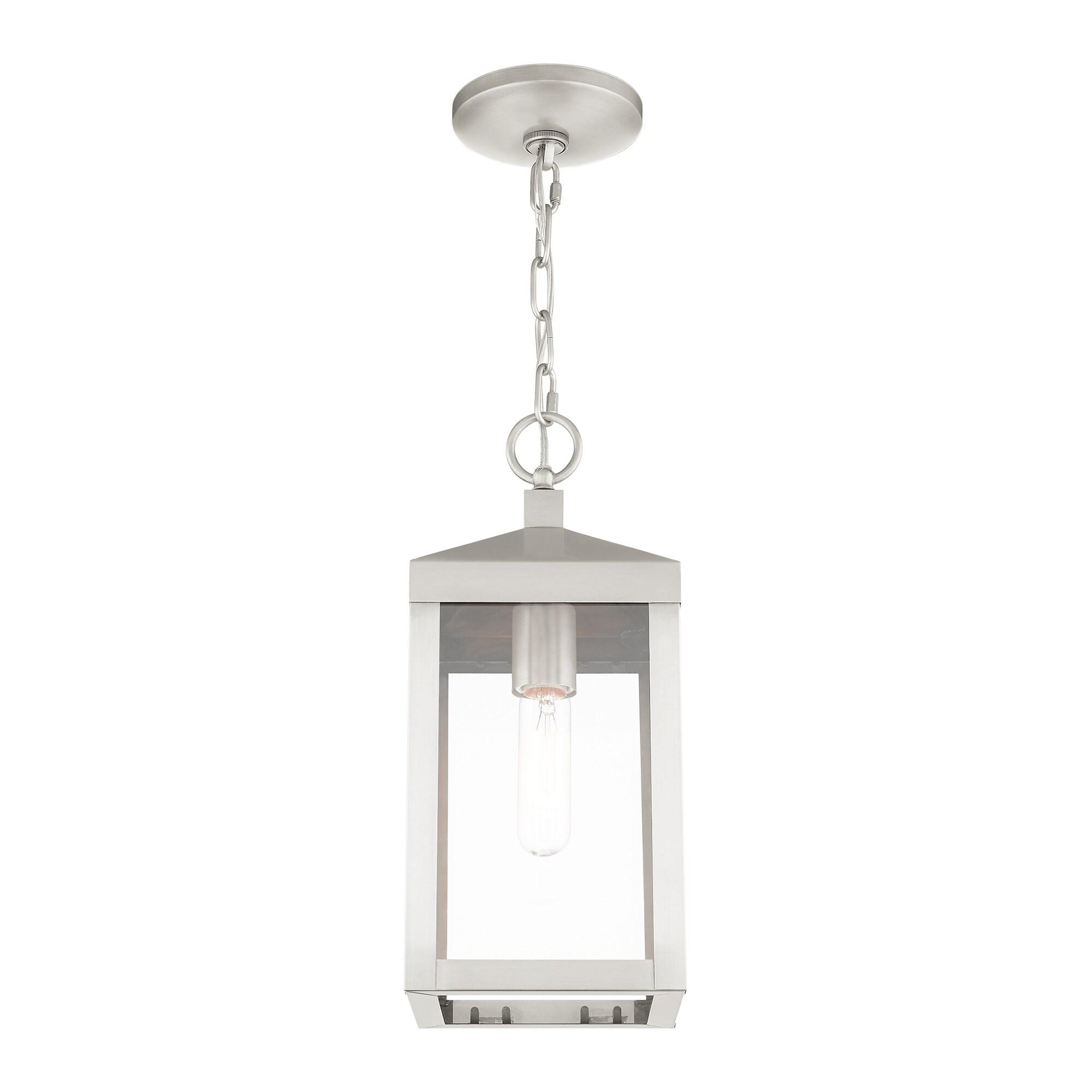 Livex Lighting Nyack 1 - Light Pendant in  Brushed Nickel