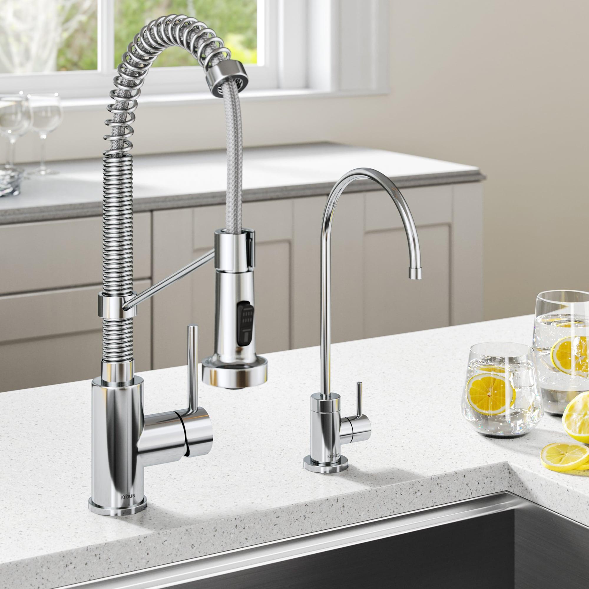 KRAUS Bolden Commercial Style 2-Function Single Handle Pull Down Kitchen Faucet