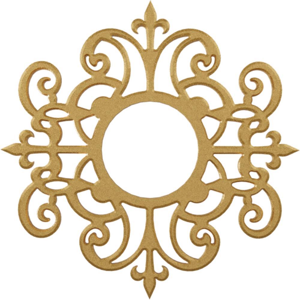 20"OD x 6 1/2"ID x 1/2"P Dijon Architectural Grade PVC Pierced Ceiling Medallion, Gold