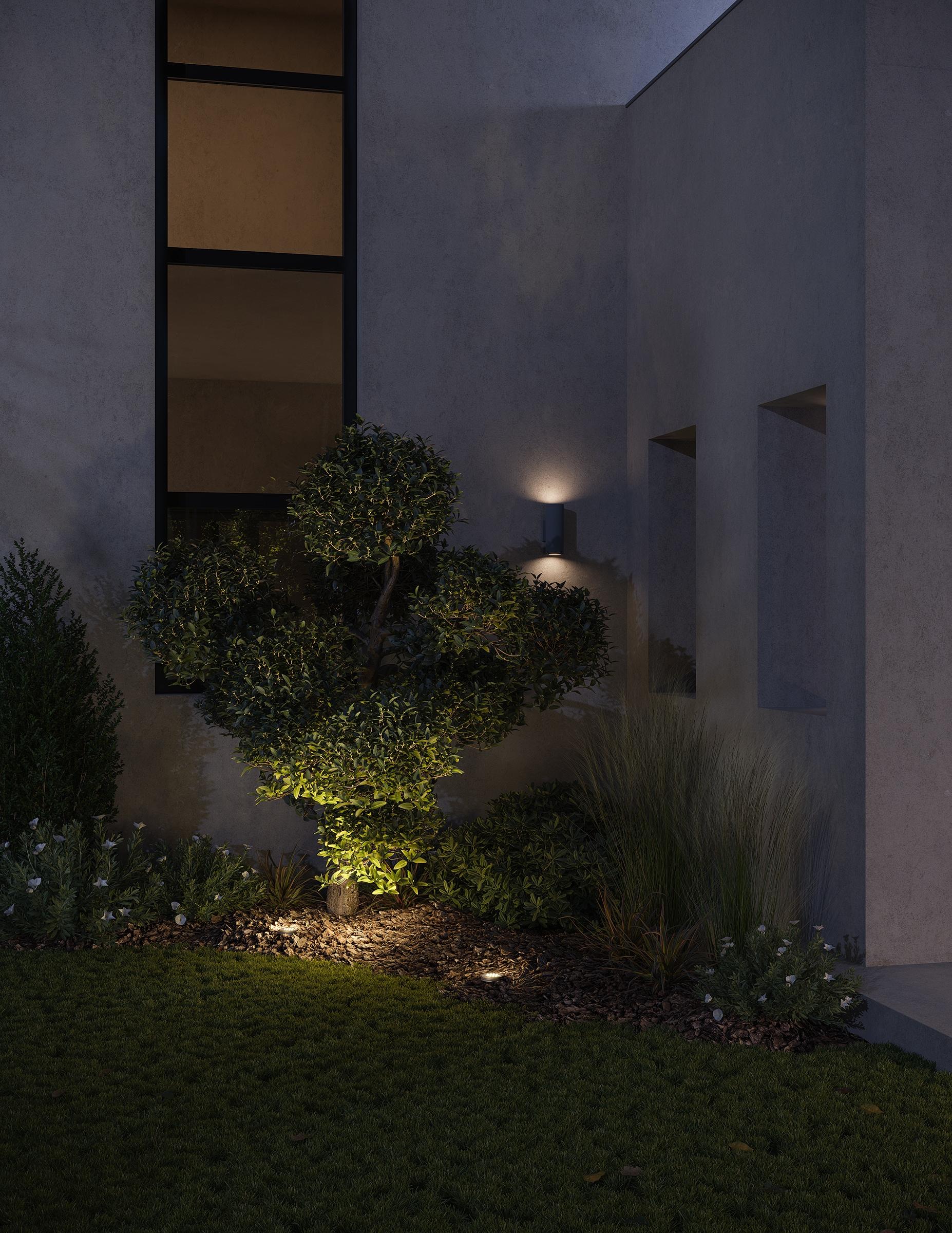 Silo 2 - Bulb 12" H Outdoor Armed Sconce