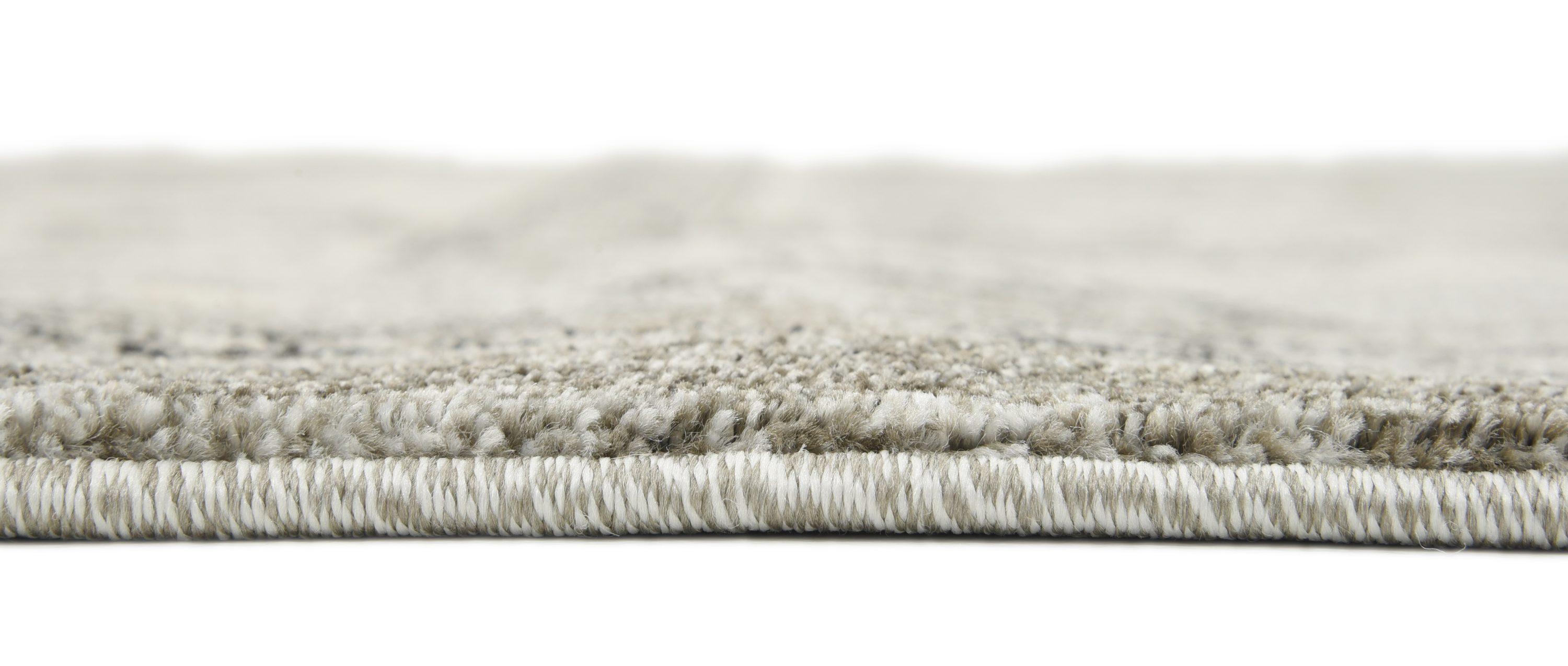 Unique Loom Vintage La Jolla 8 x 8 (ft) Loomed Polypropylene Gray/Silver Square Indoor Border Vintage Area rug